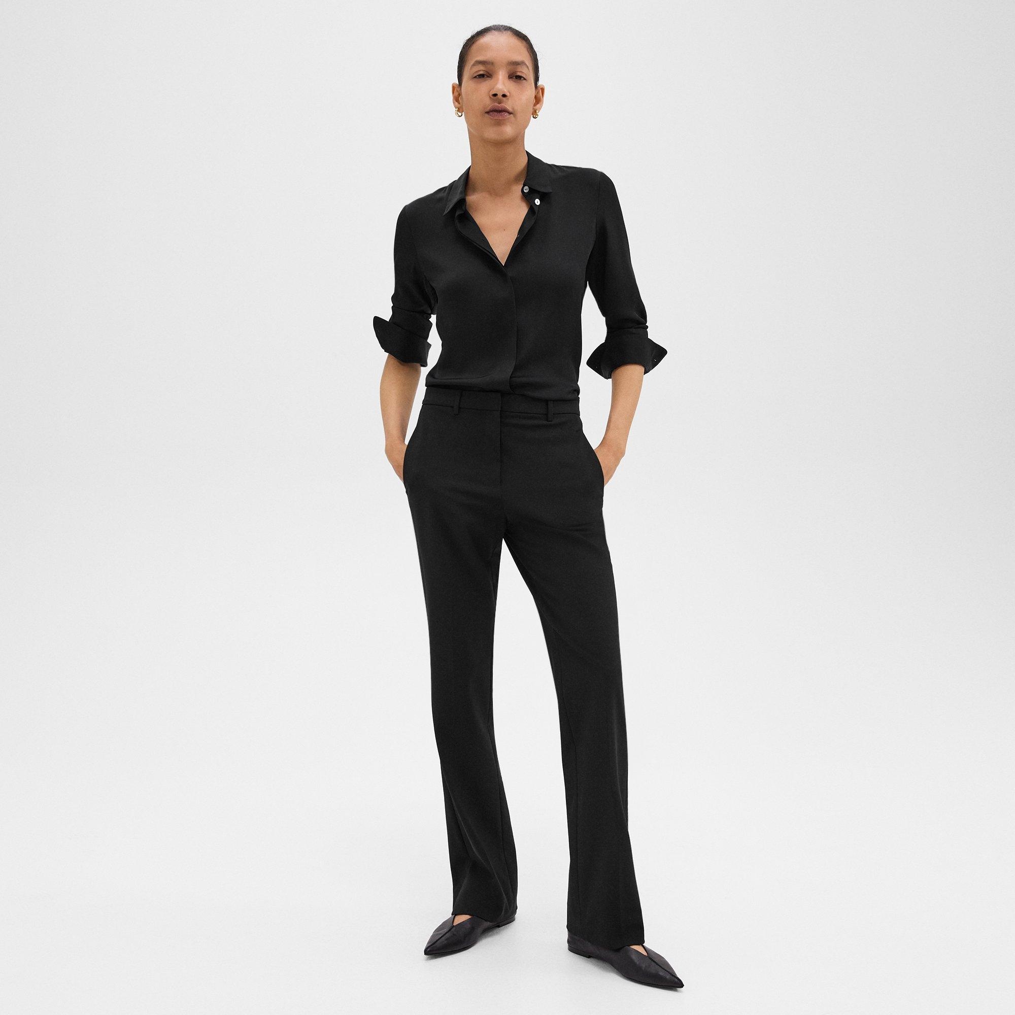 Flared Pant in Good Wool - 2