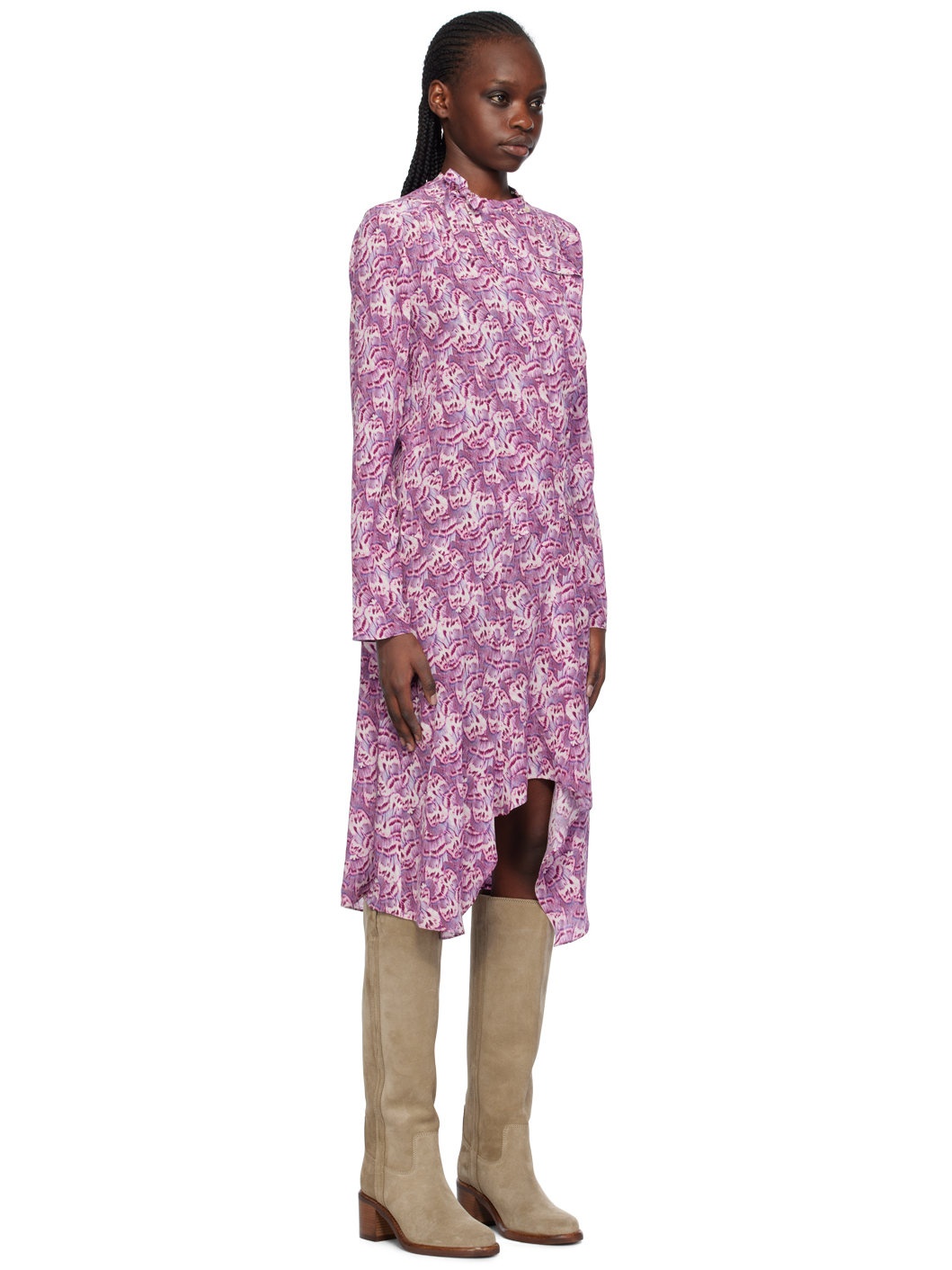 Pink Umaima Midi Dress - 2