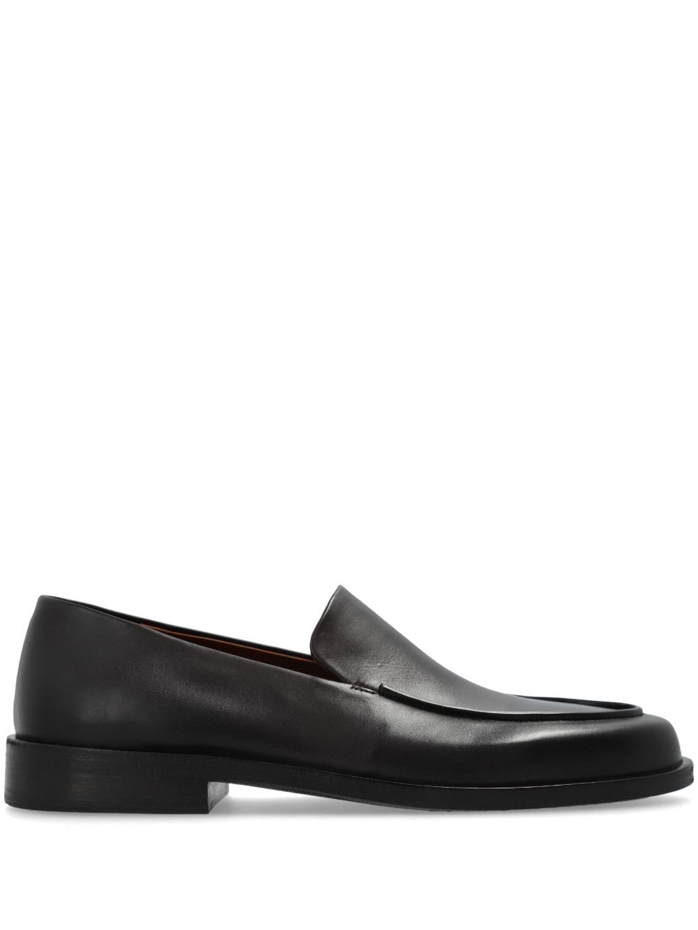 almond-toe leather loafers - 1
