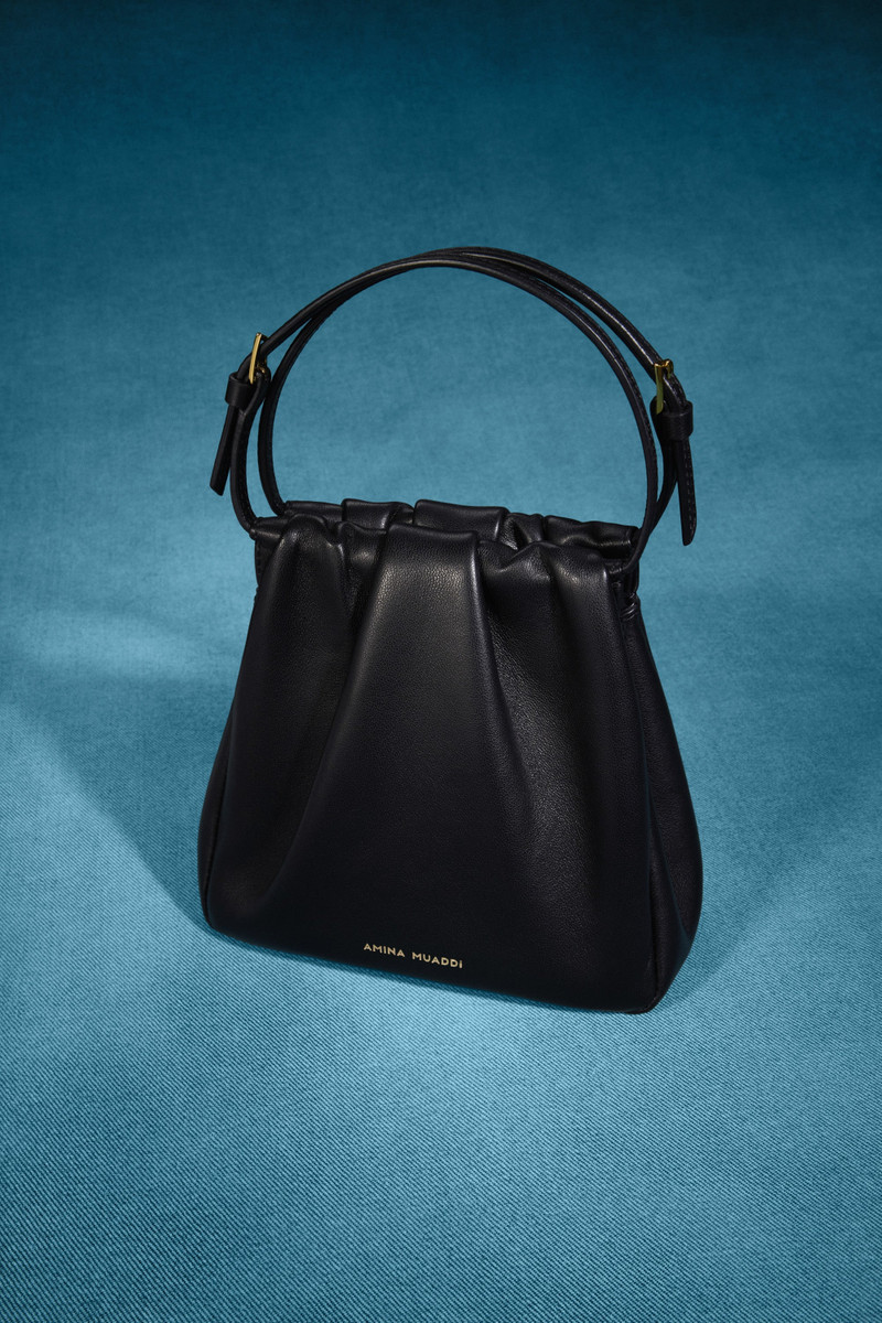 VITTORIA BAG BLACK NAPPA AND GOLD HARDWARE 5