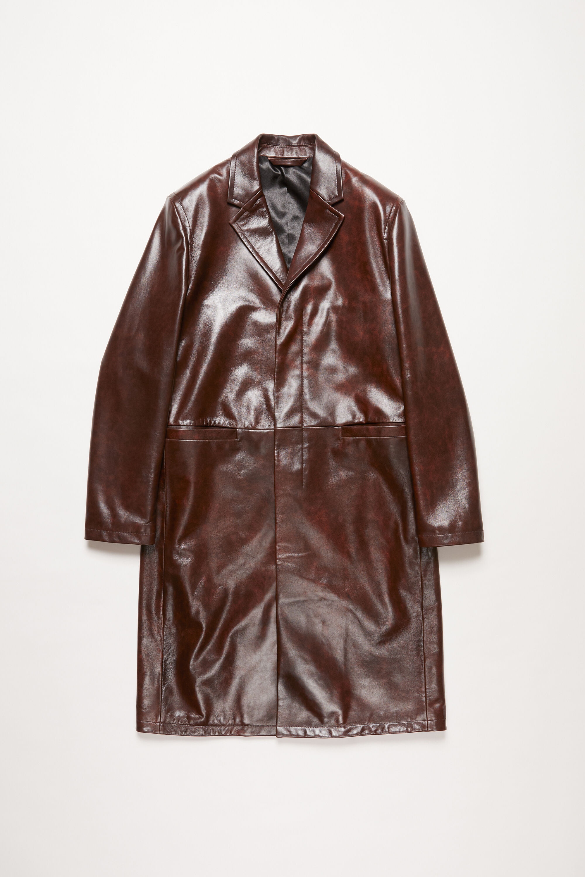 Leather coat - Brown - 7