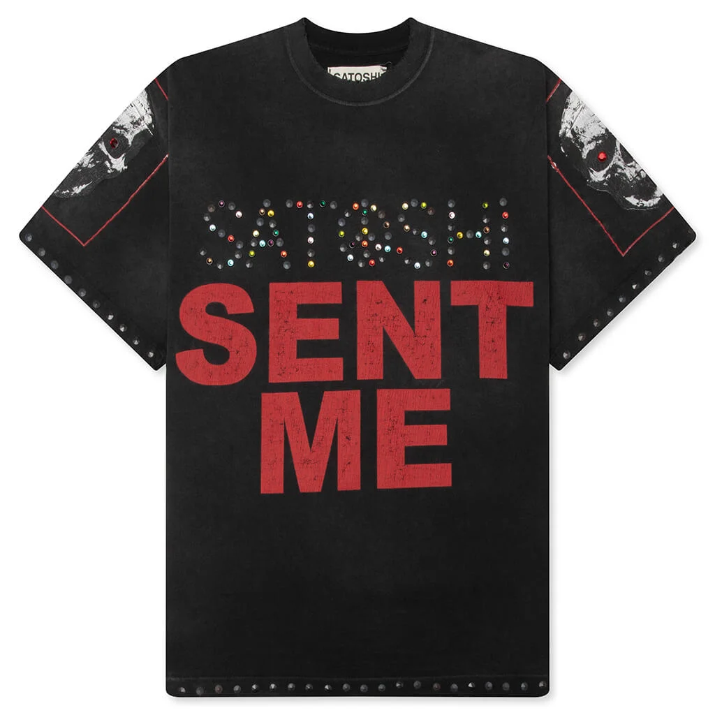 SATOSHI SENT ME TEE - WASHED BLACK - 1