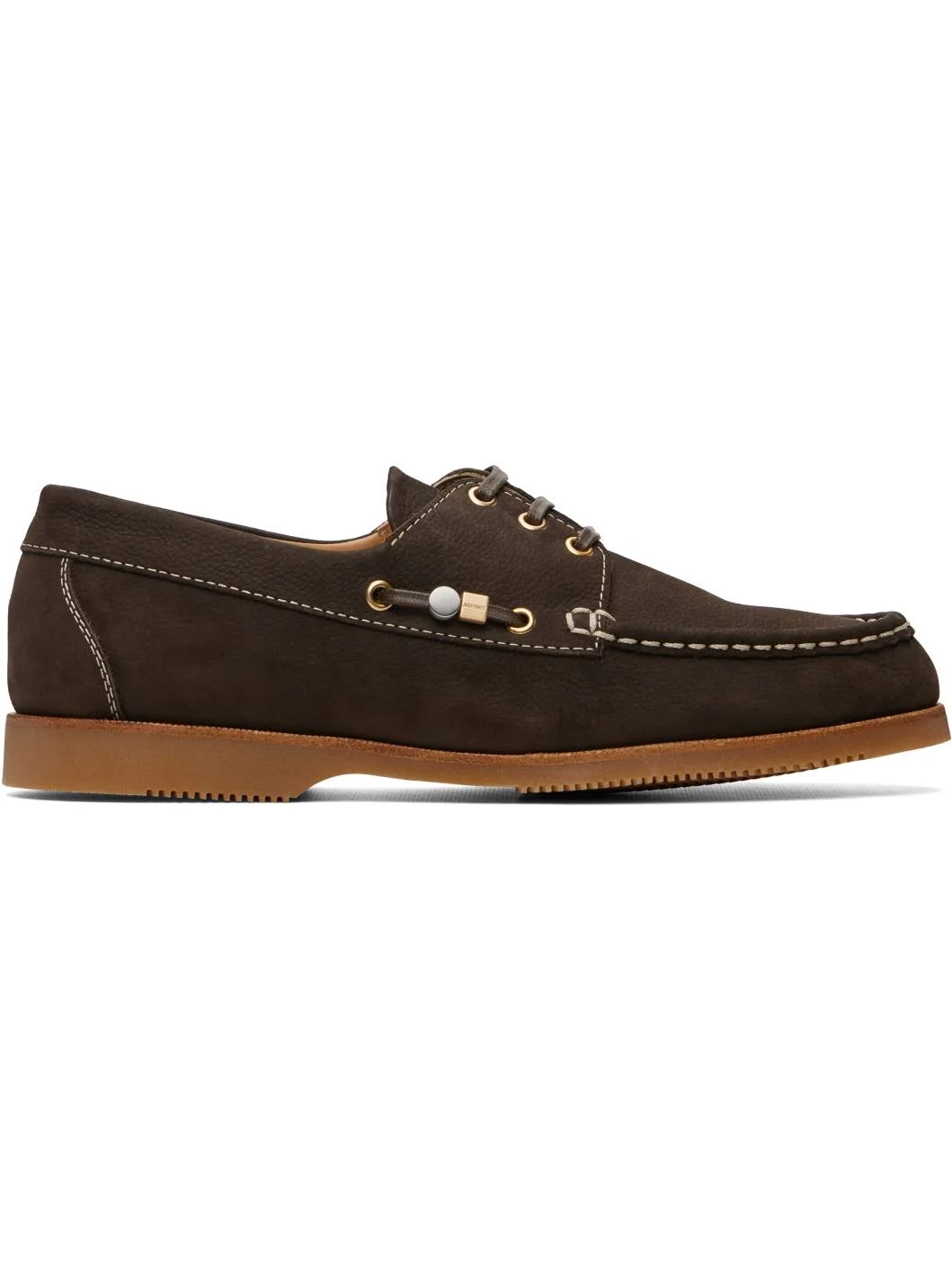 Khaki 'The Canotiers' Boat Shoes - 1