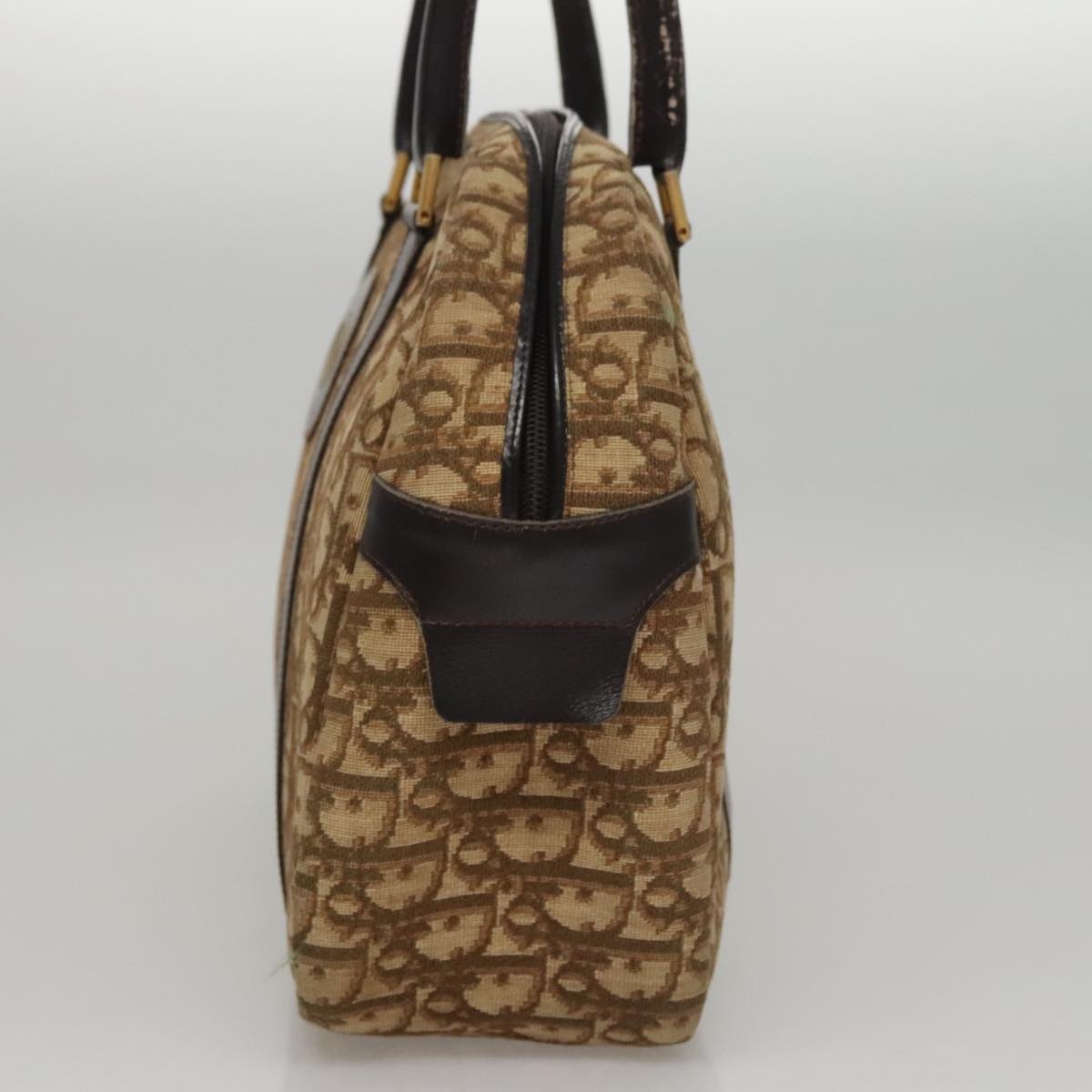 DIOR Trotter Canvas Hand Bag Brown - 3