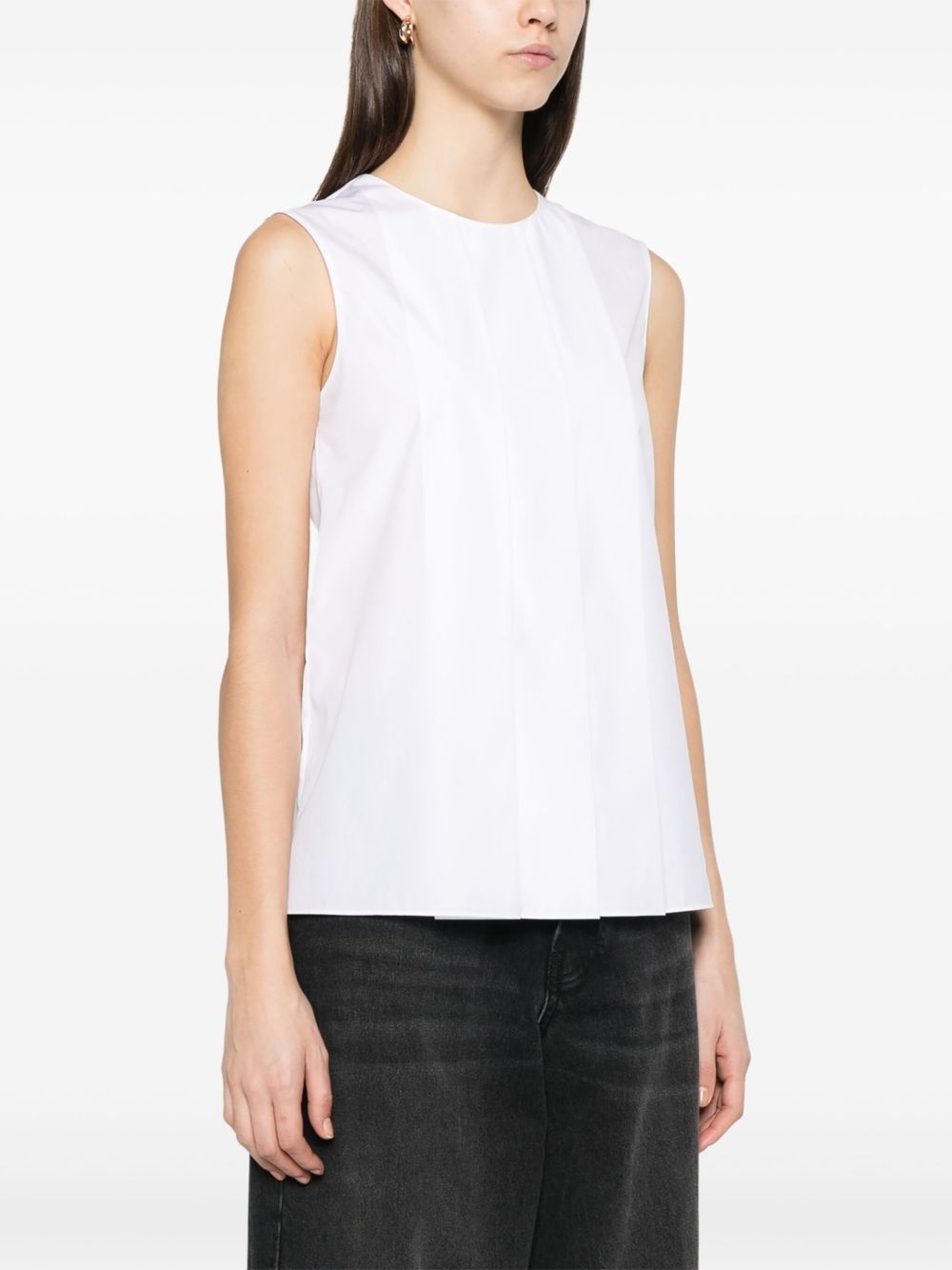 pleat-detail blouse - 3