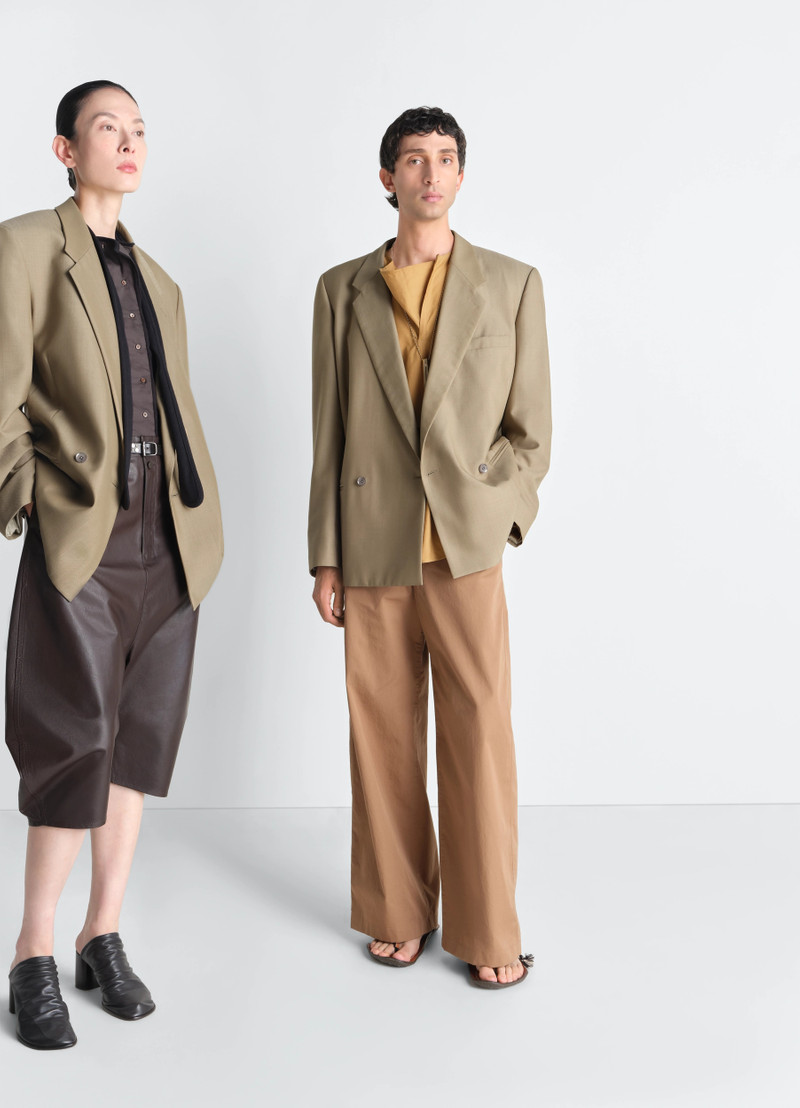 Lemaire DOUBLE BREASTED TAILORED JACKET IN TROPICAL POLYWOOL outlook