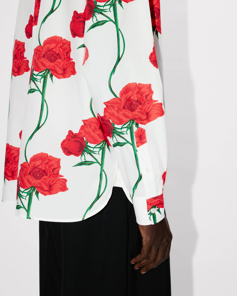 'KENZO Archive Rose' double breasted shirt in cotton 6