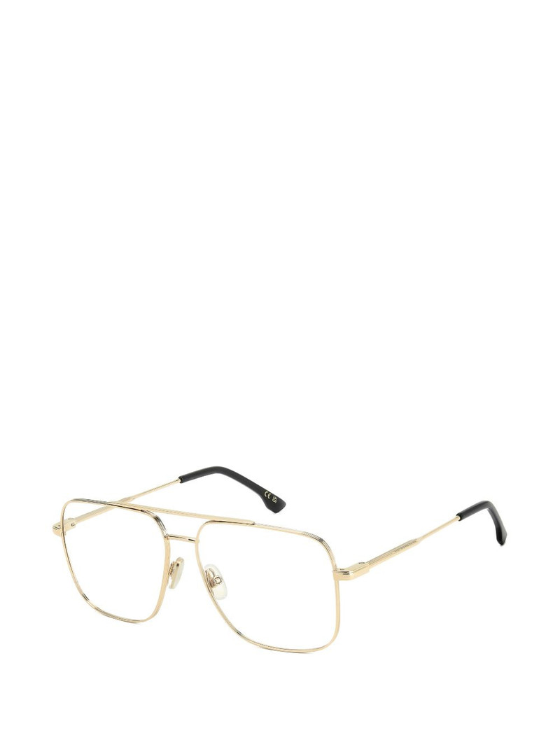 double-bridge square-frame glasses 1