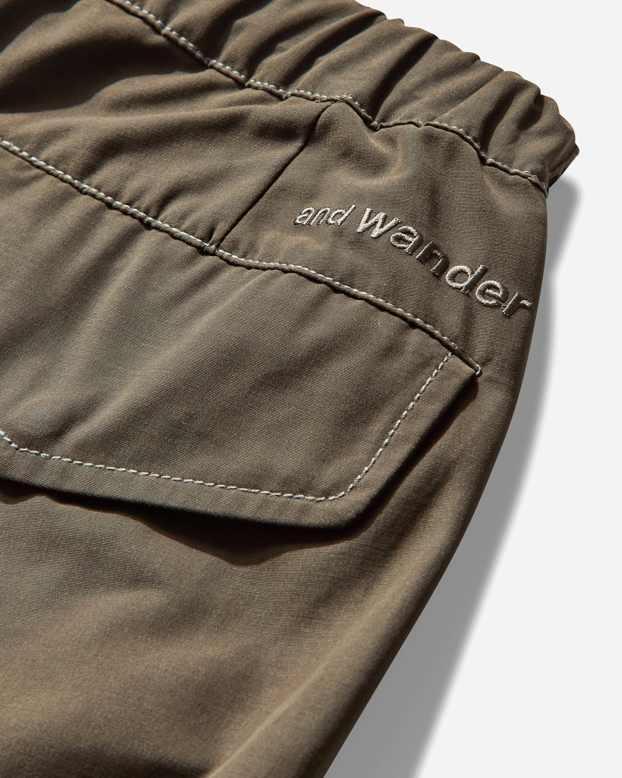 Men's High Count Cloth Side Zip Hem Pants Light Khaki - 4
