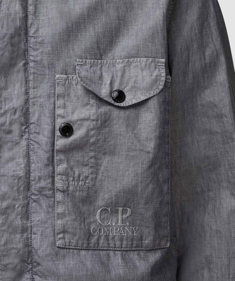 Lino wax overshirt - 4
