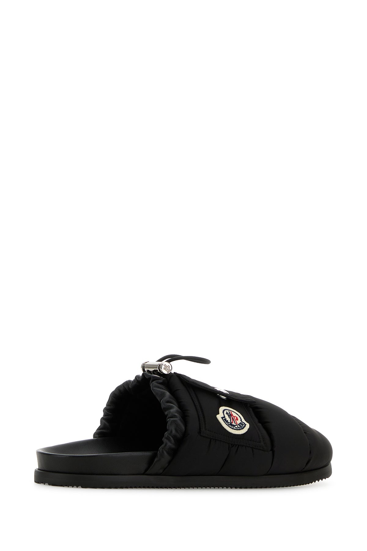 Black fabric Mon Pocket slippers - 3
