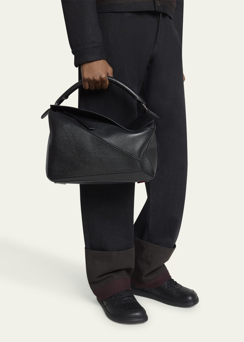 Loewe Men's Large Leather Puzzle Crossbody Bag outlook