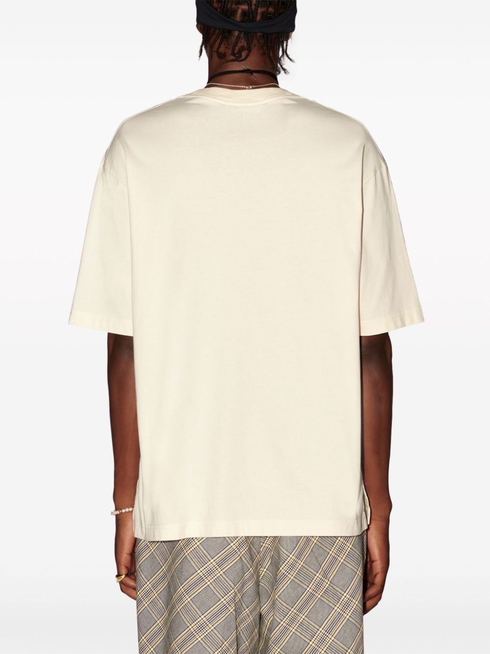emblem-print organic-cotton T-shirt - 5