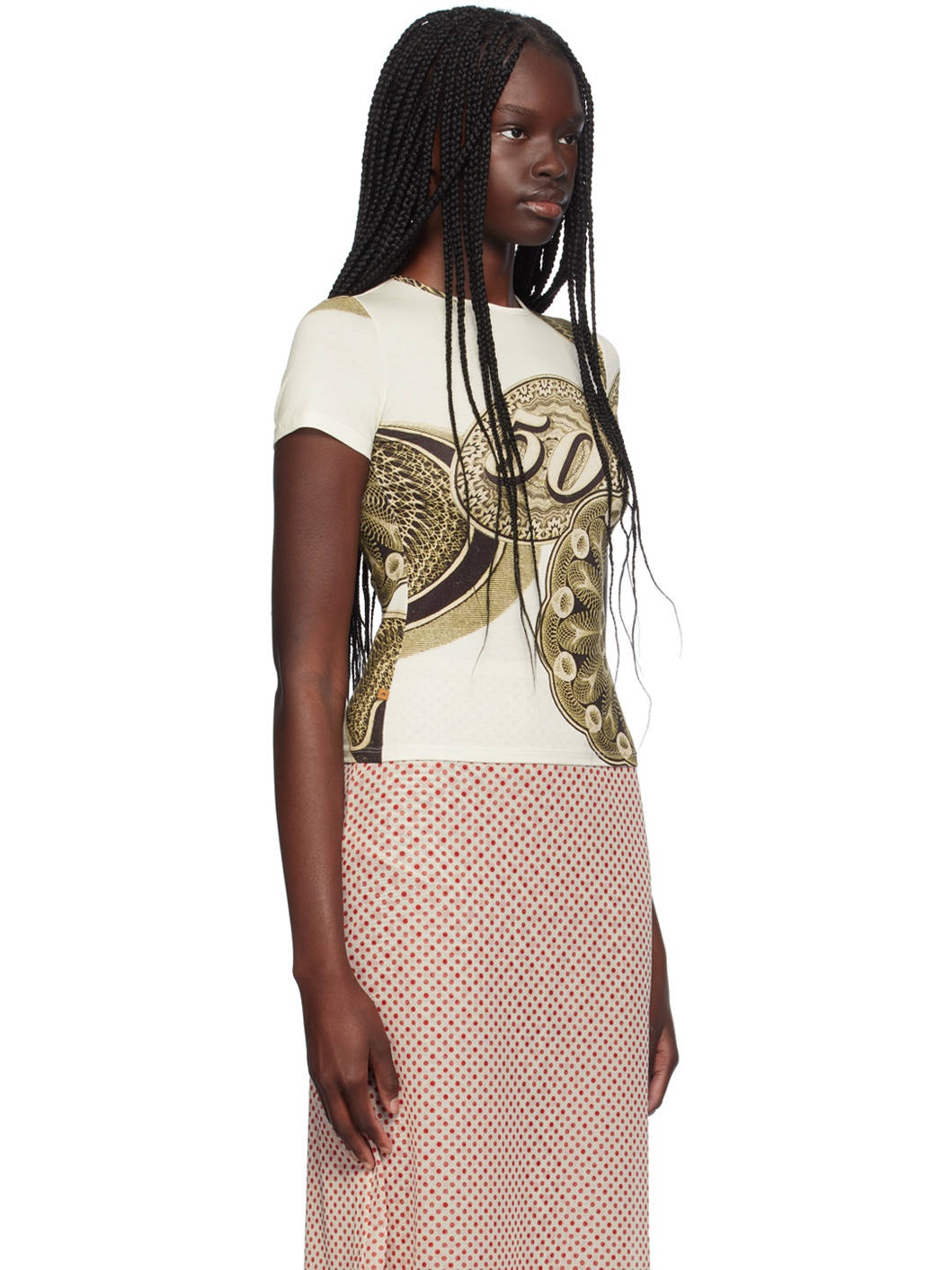 Beige Mini T-Shirt - 2