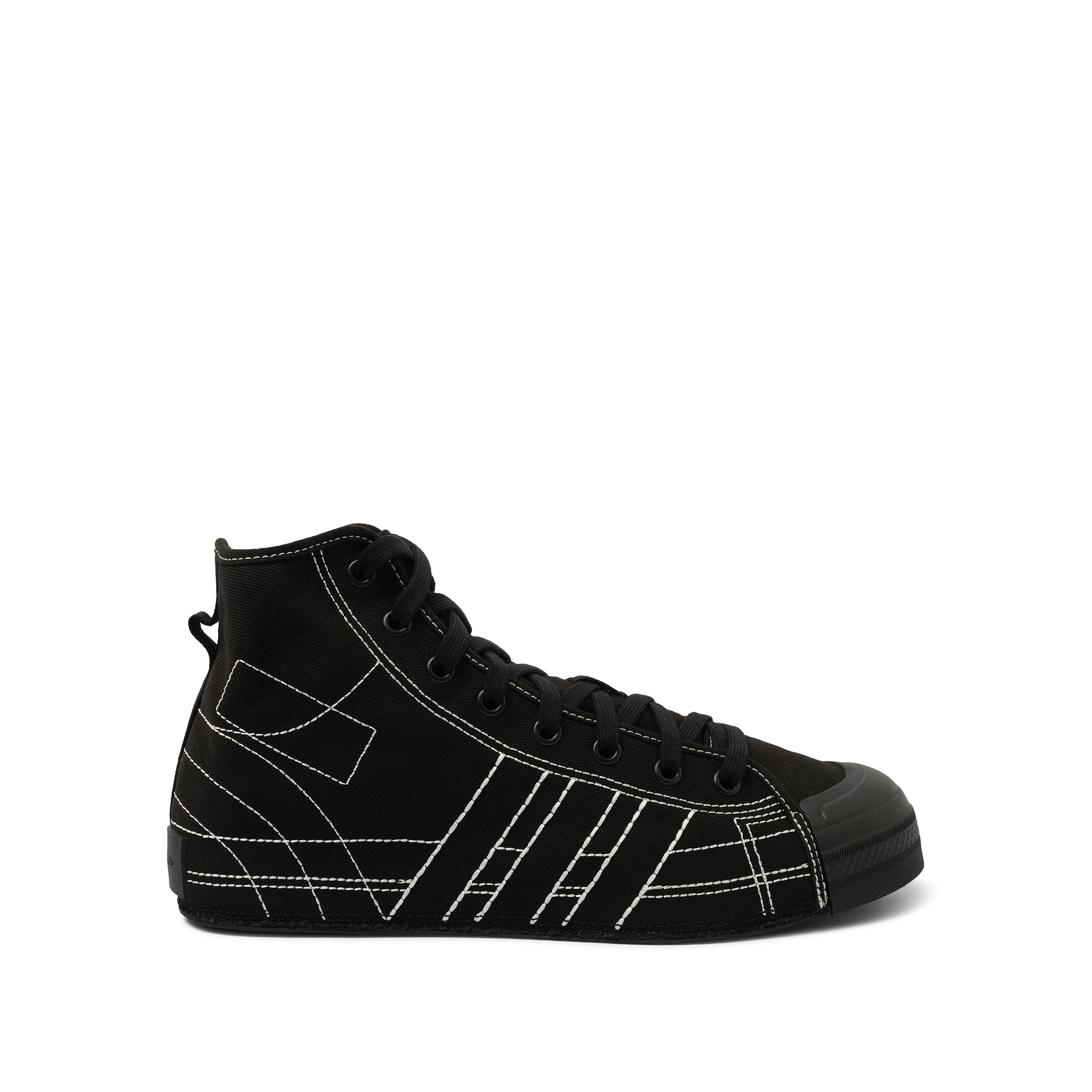 Nizza High Sneaker in Black/Off White - 1