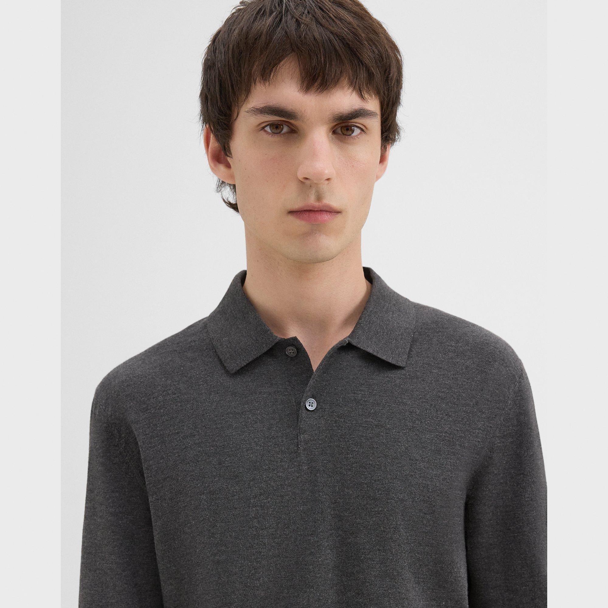 Goris Long-Sleeve Polo Shirt in Light Bilen - 5