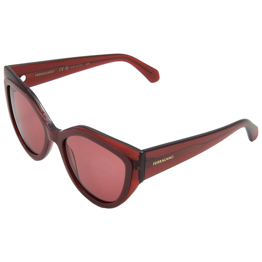 Ferragamo Burgundy Cat Eye Ladies Sunglasses SF2004S 618 53 - 4