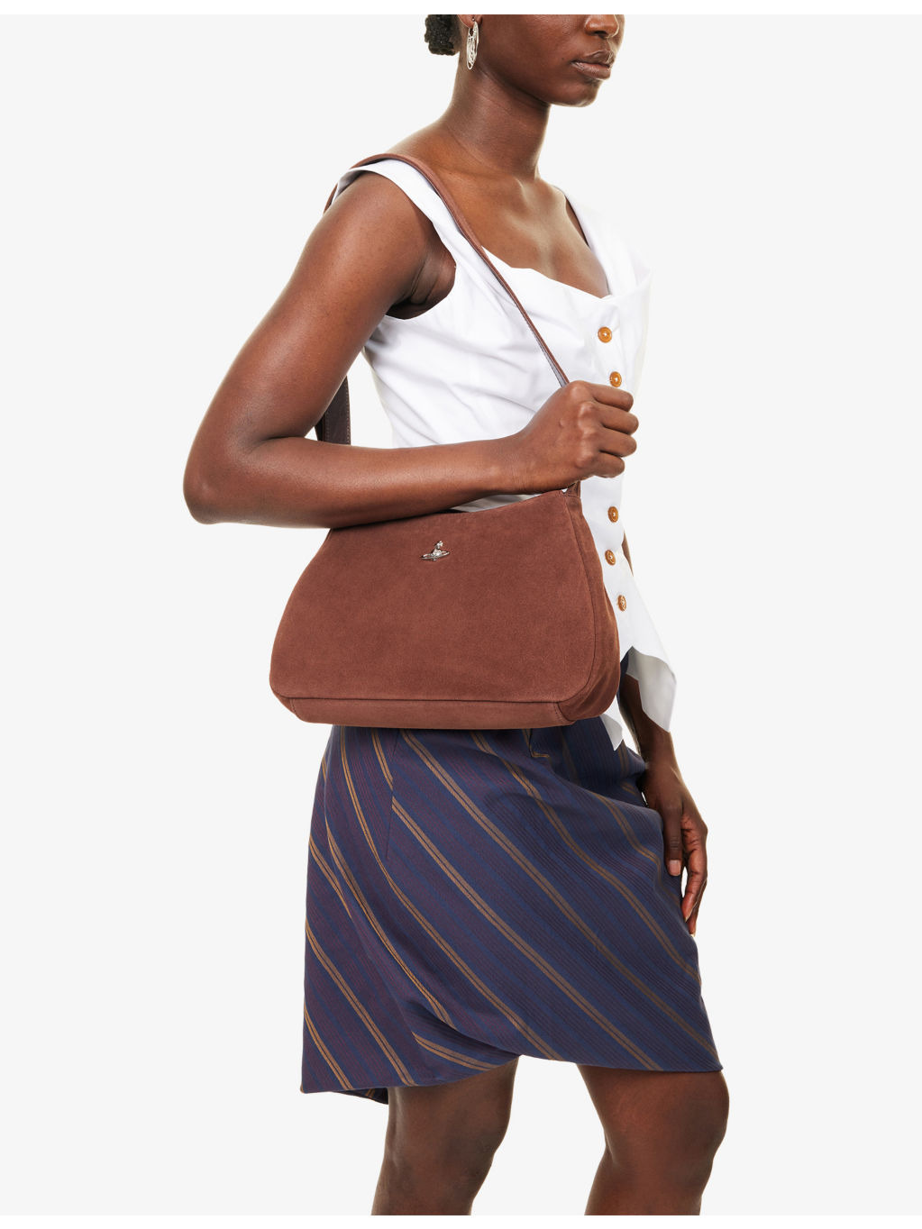 Kate Suede Shoulder Bag - 2