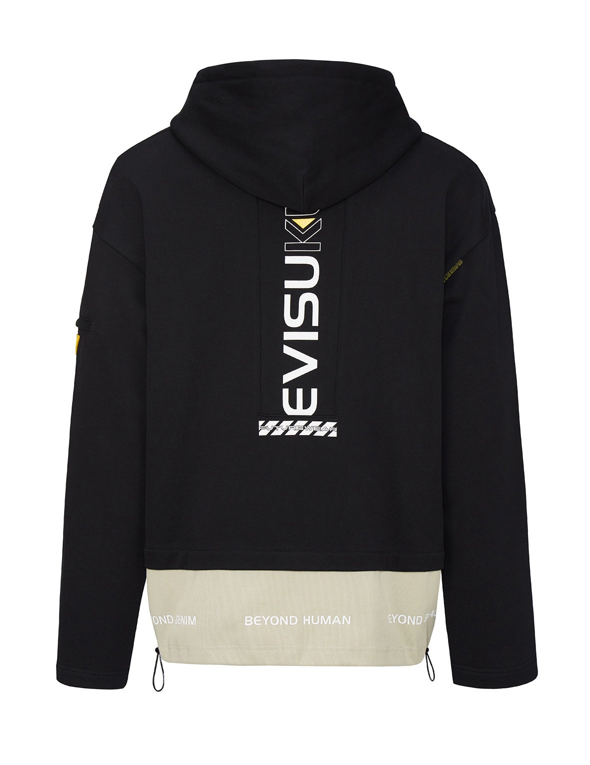 Ribbed Back Hem Hoodie - 8