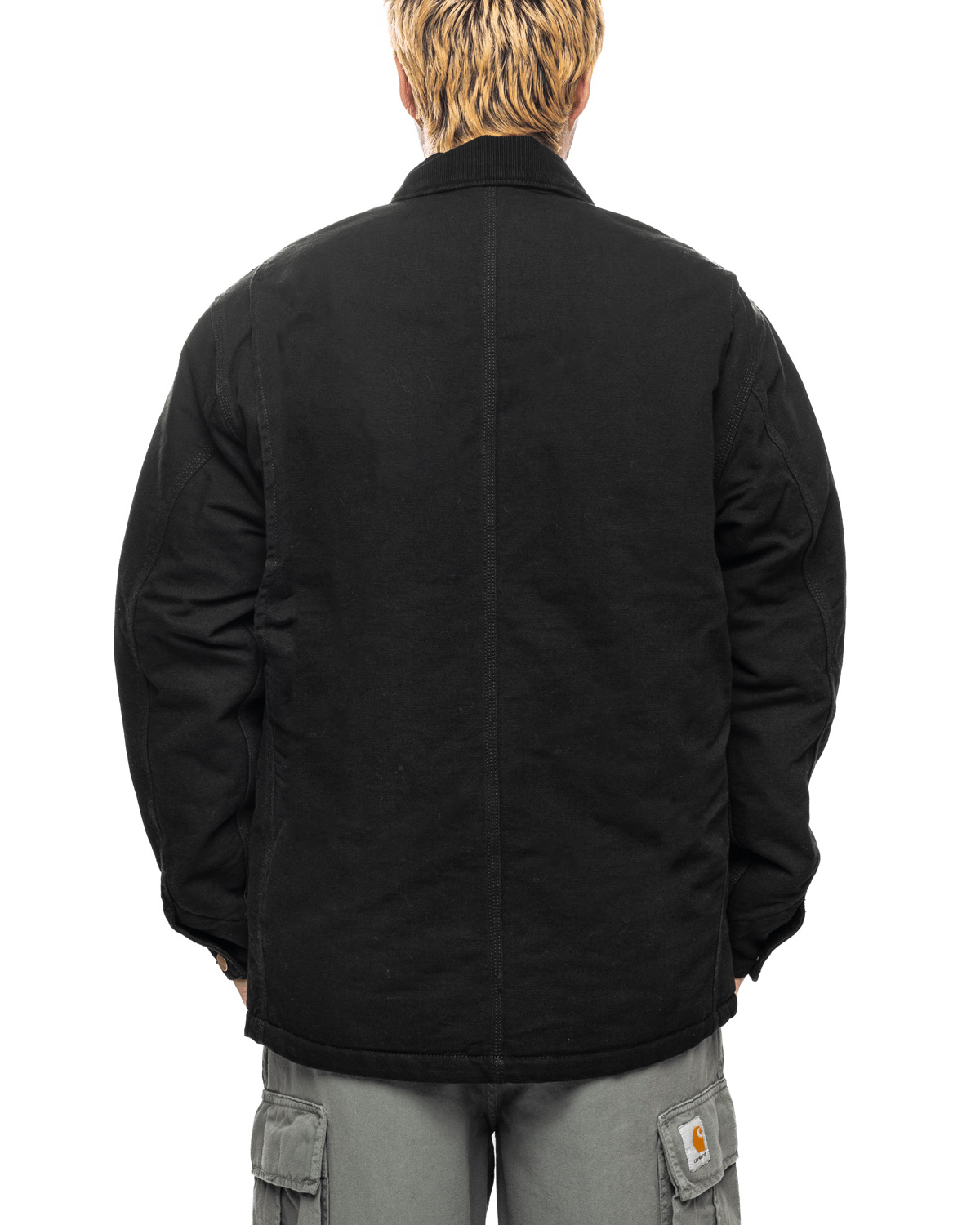OG Chore Coat Black/Black (Aged Canvas) - 3