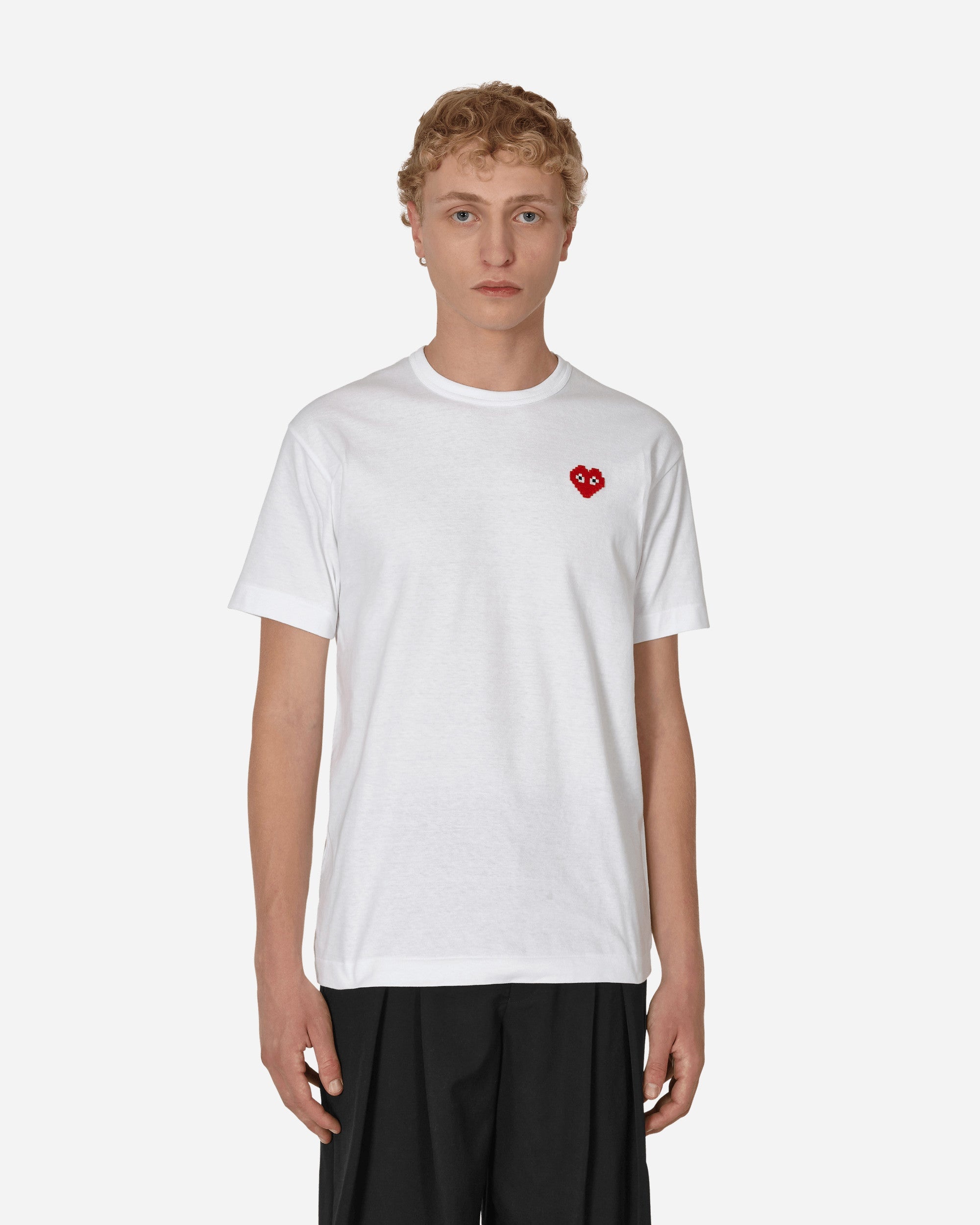 Comme des Garçons PLAY Invader Heart T-Shirt White | slamjam