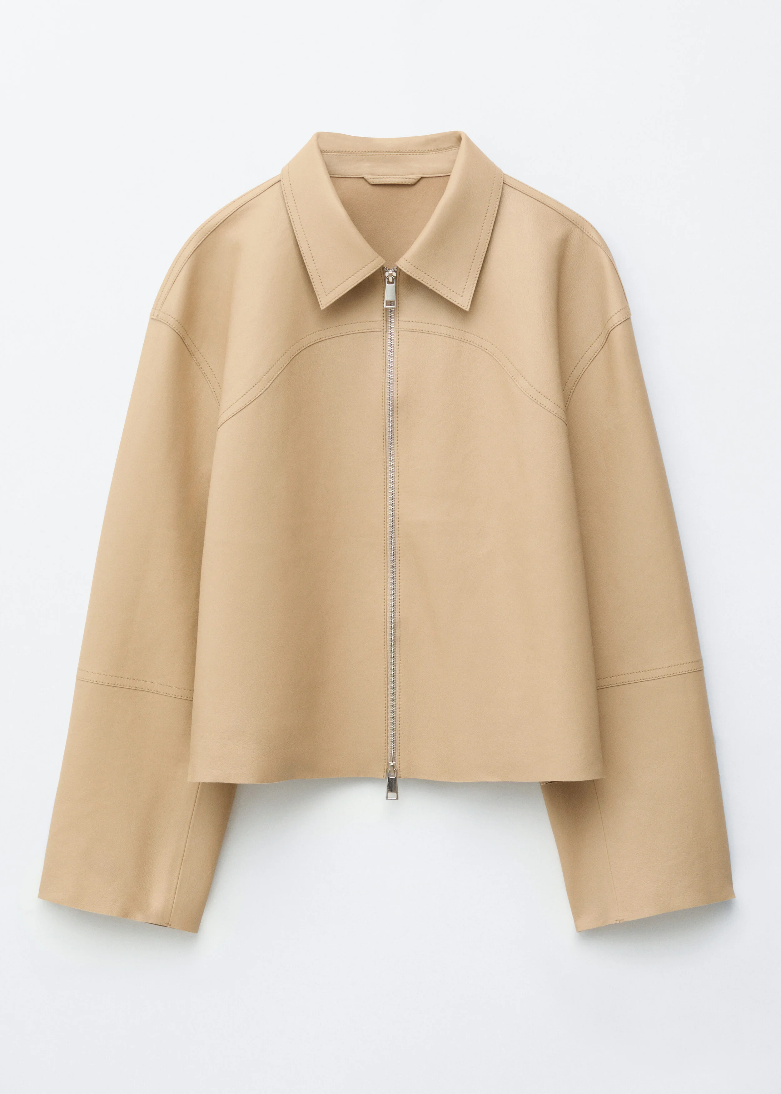 Relaxed Leather Jacket - 1