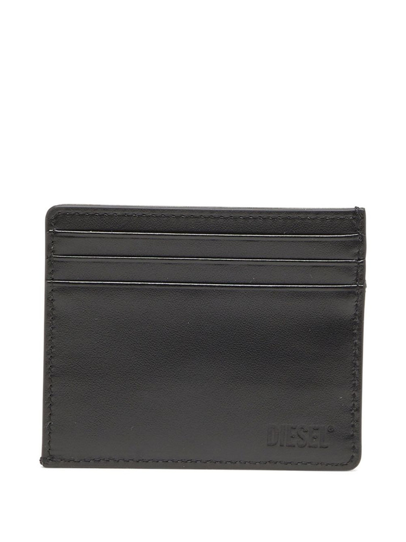 Diesel logo-embossed card case outlook