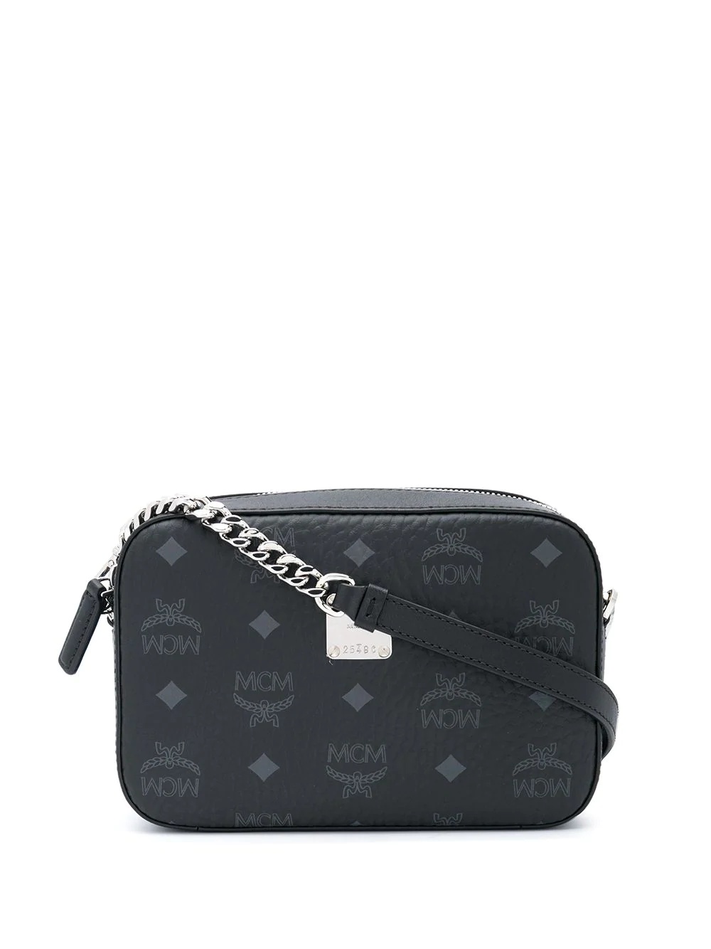 Visetos monogram print leather bag - 1