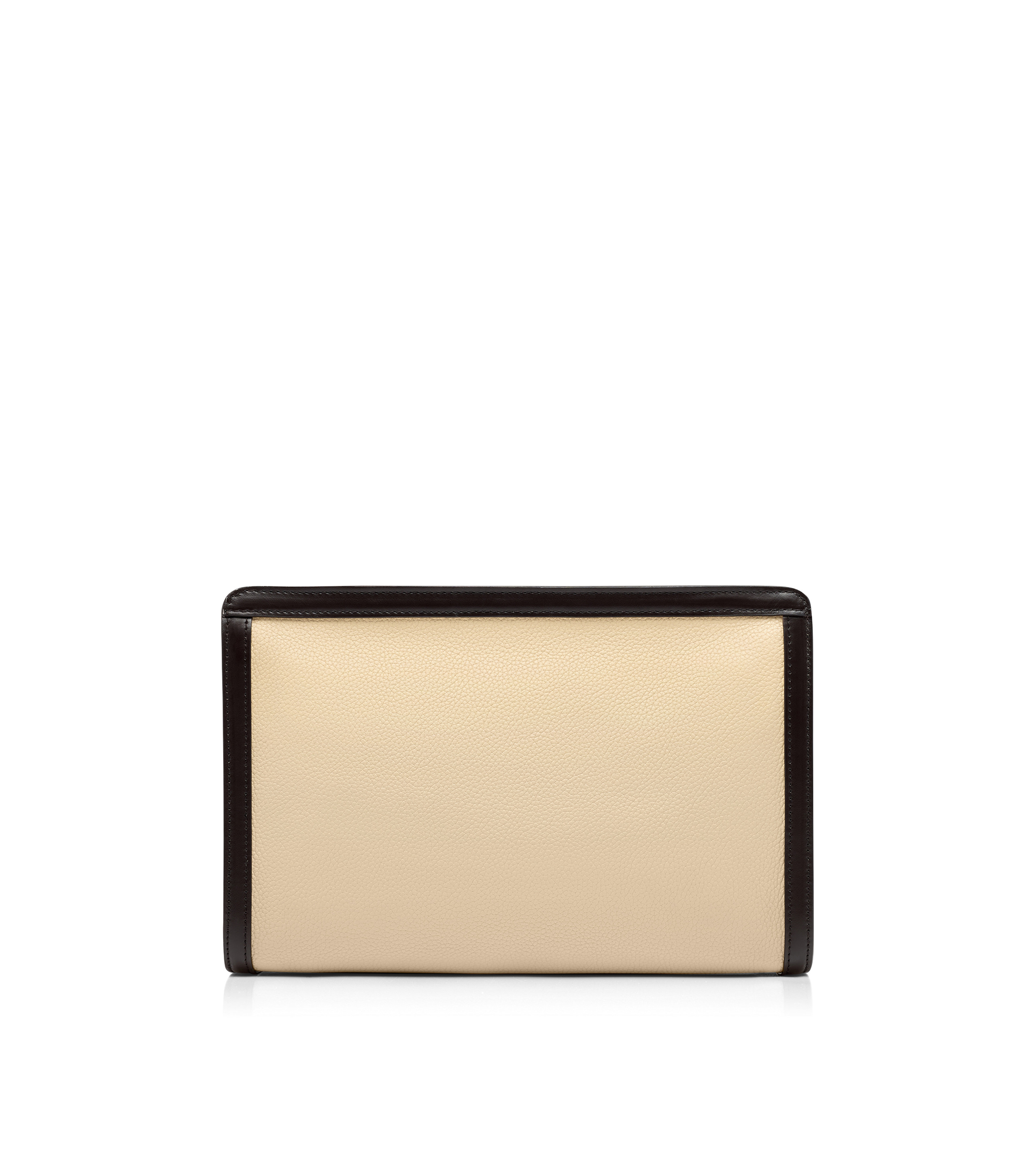 GRAIN LEATHER MEDIUM ZIP POUCH - 3