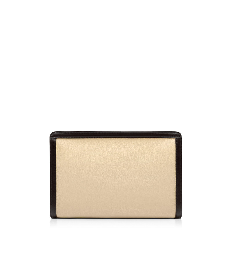 GRAIN LEATHER MEDIUM ZIP POUCH 3