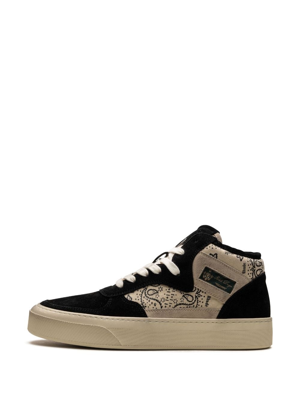Cabriolets bandana-print high-top sneakers - 4