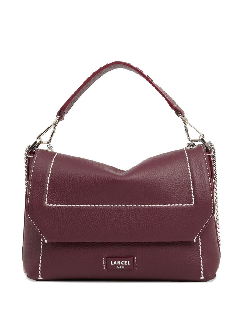 medium leather flap tote bag 1