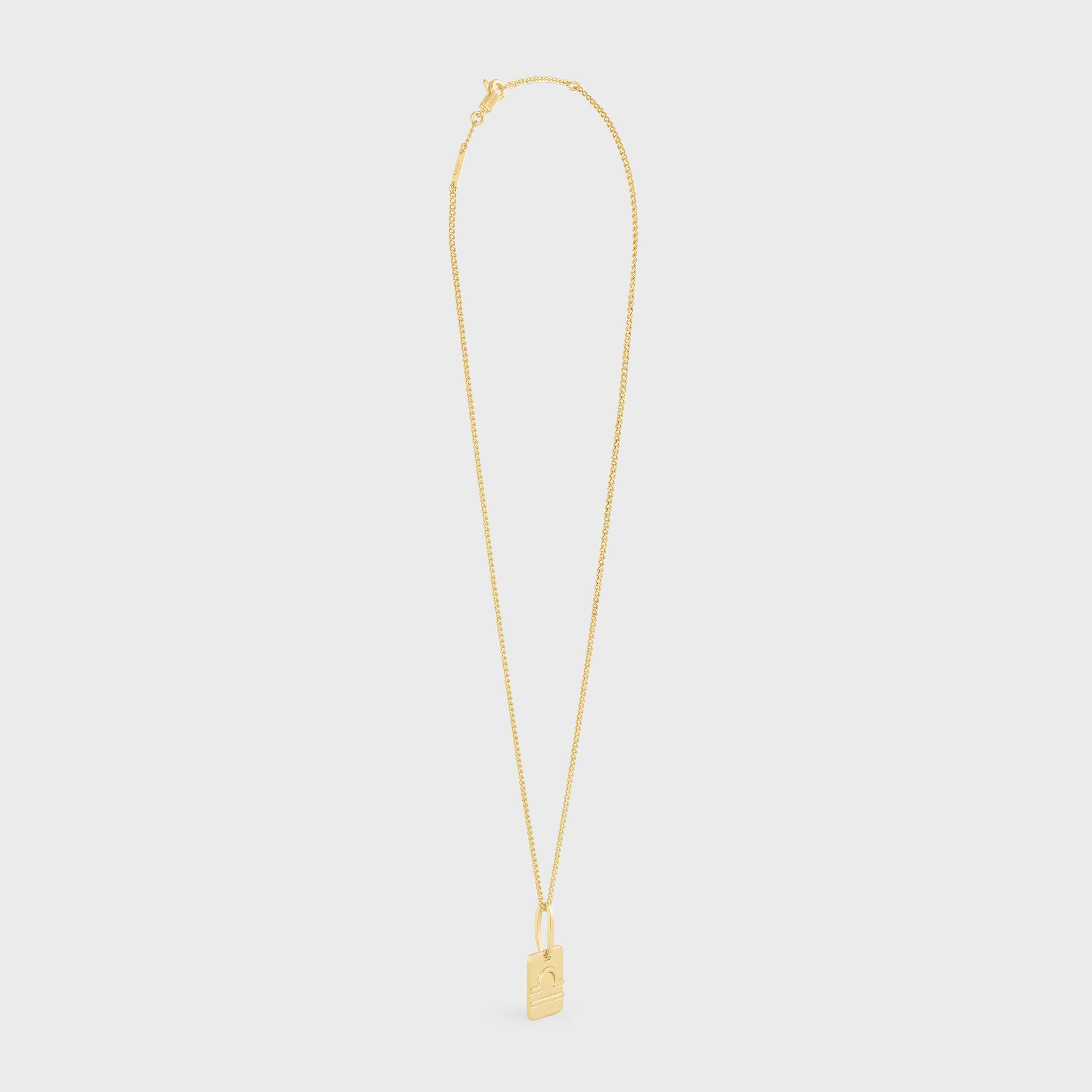 Celine Astrologie Libra Necklace in Brass with Gold Finish - 3