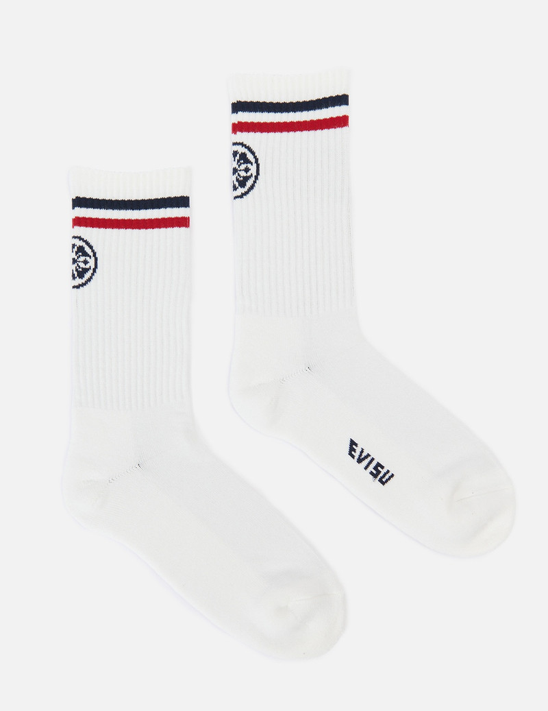 3-PACK KAMON AND STRIPE JACQUARD LONG SOCKS 7