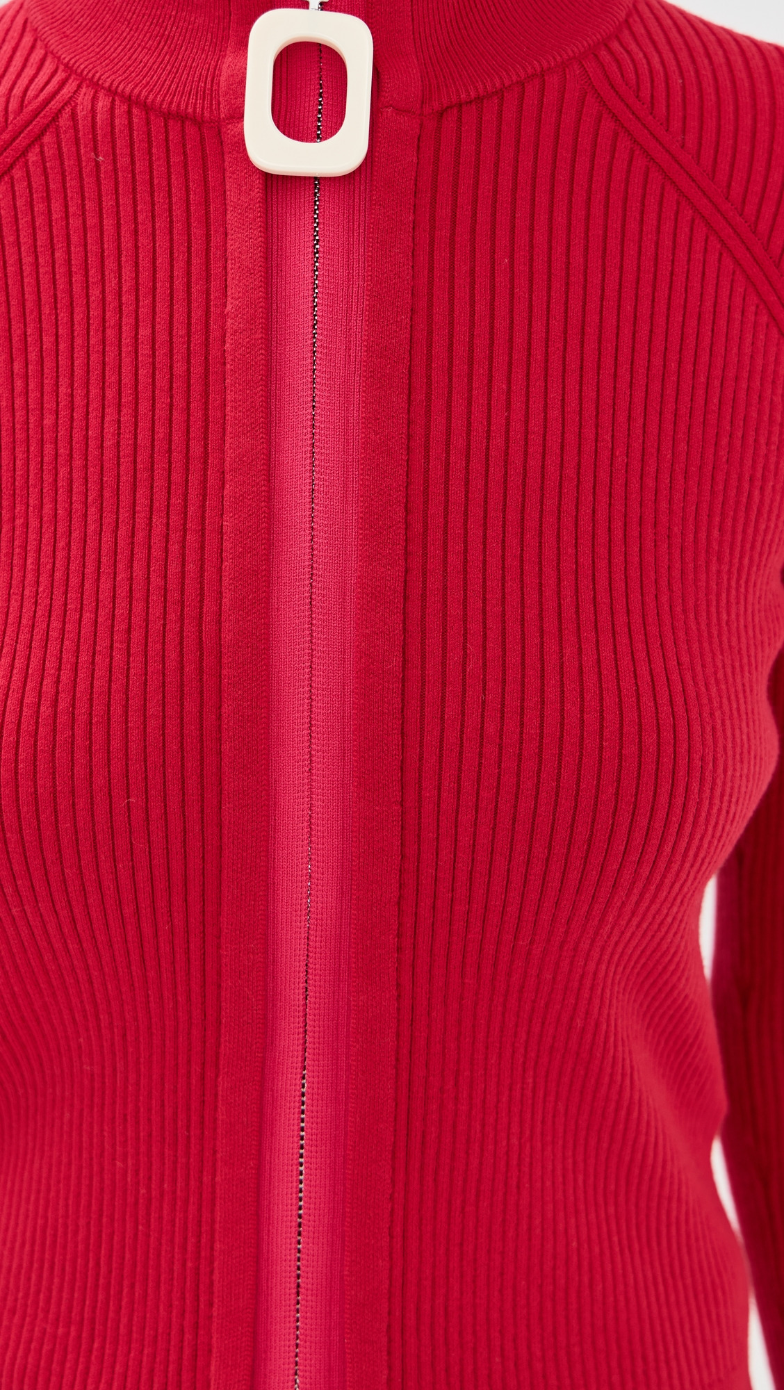 Fitted Zip Up Cardigan - 5