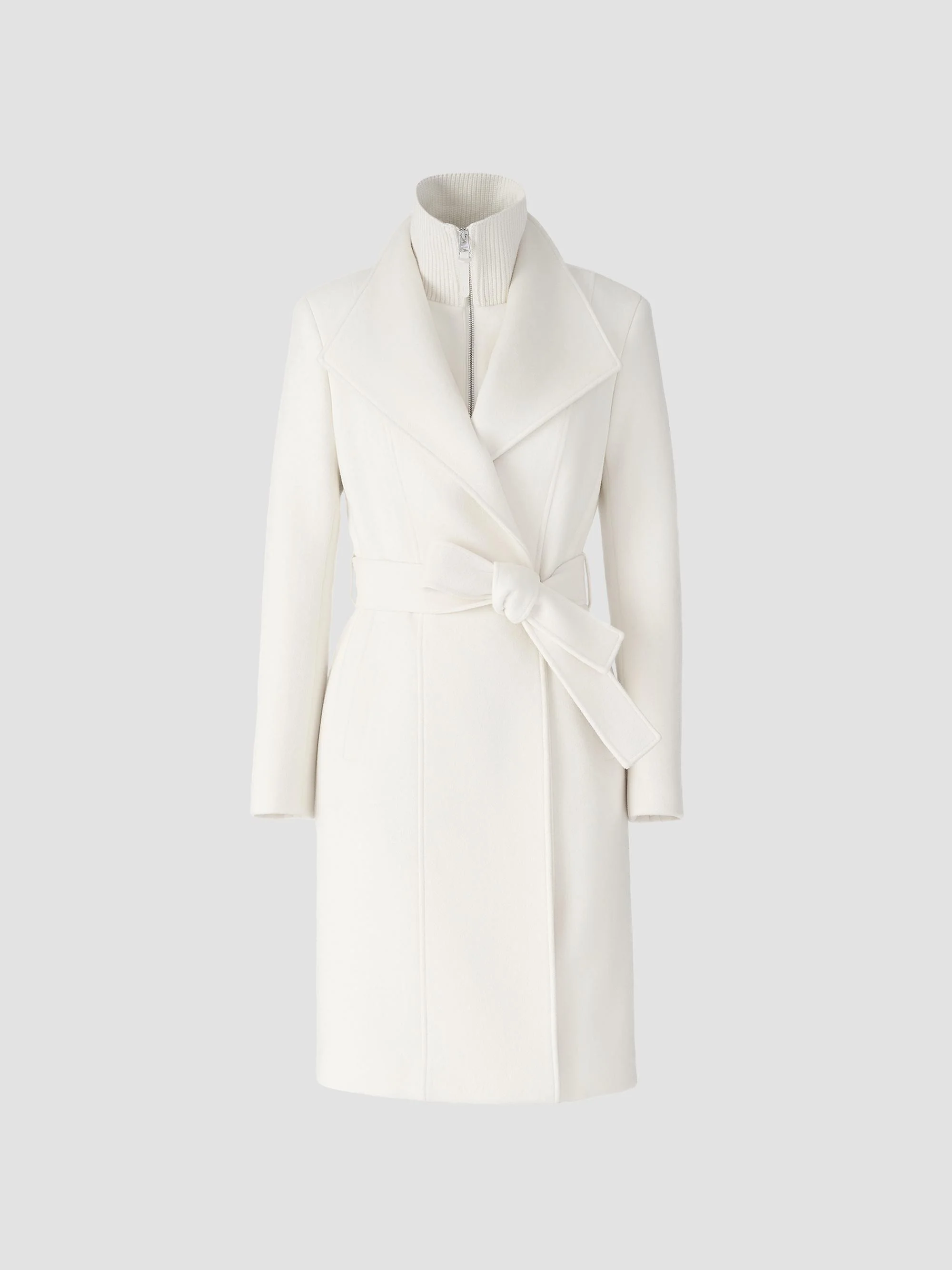 Women's Norita 2-In-1 Double Face Wool Coat - Cream - 1