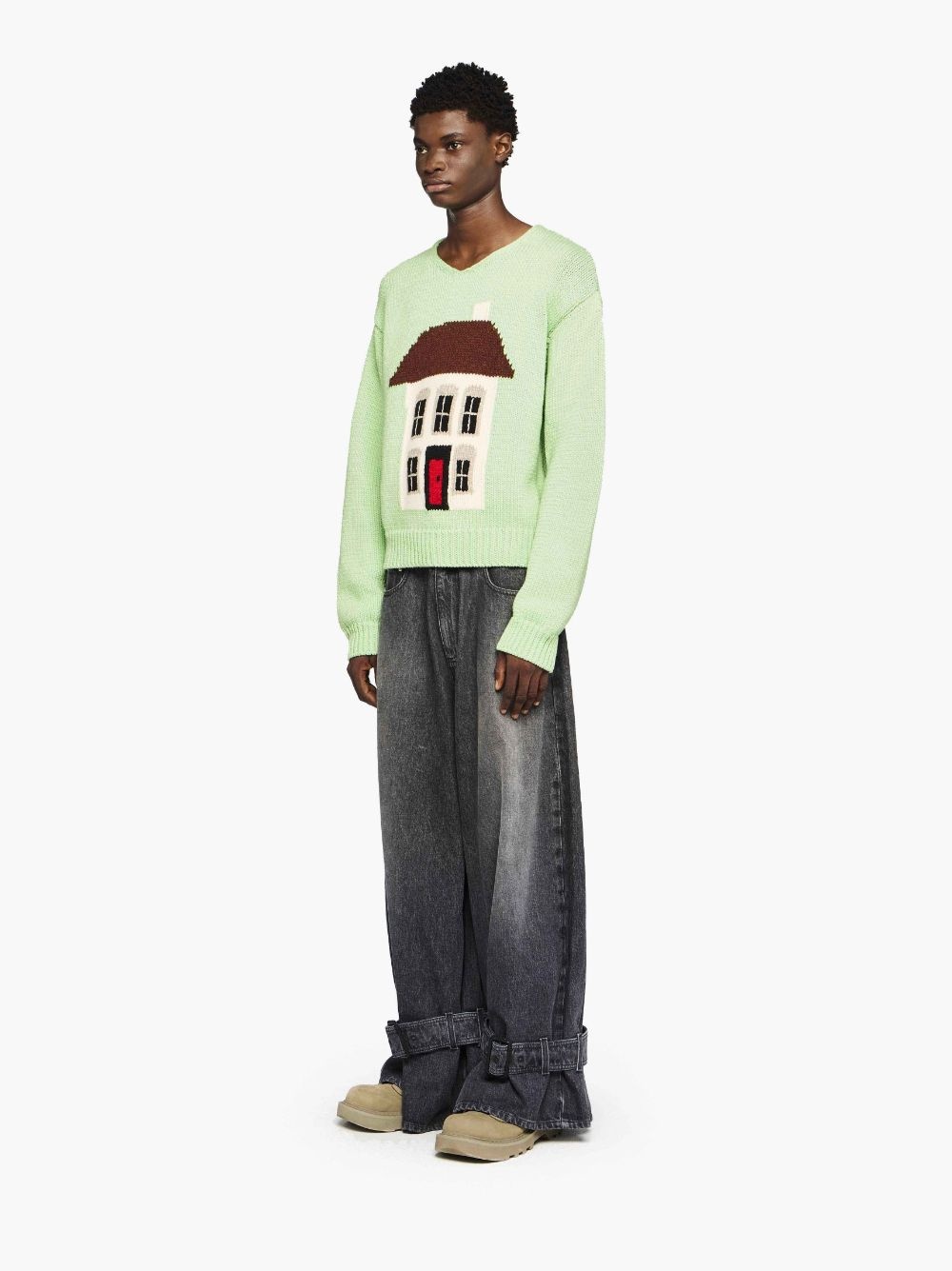 HOUSE' INTARSIA SWEATER - 4