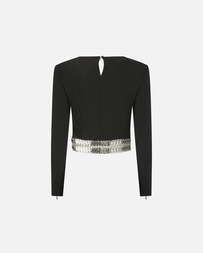 LONG-SLEEVED TOP WITH METAL EMBELLISHMENTS 6