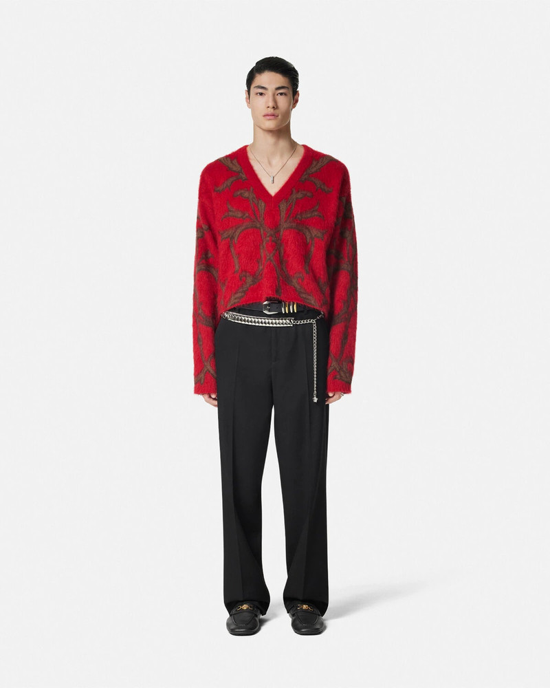 VERSACE Acanthus Leaves Mohair-Blend Sweater - 1017301