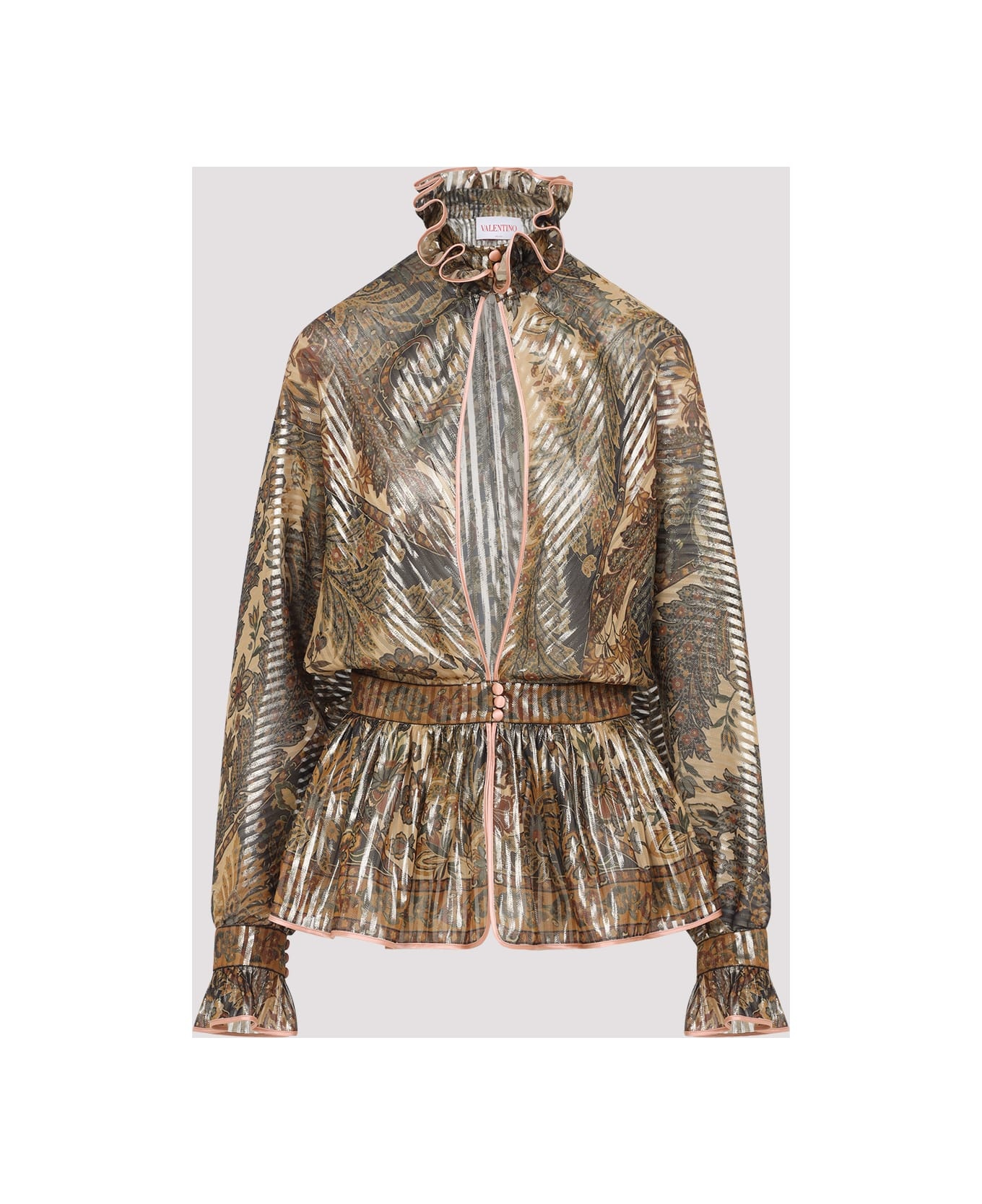 Printed Pekin Blouse - 3