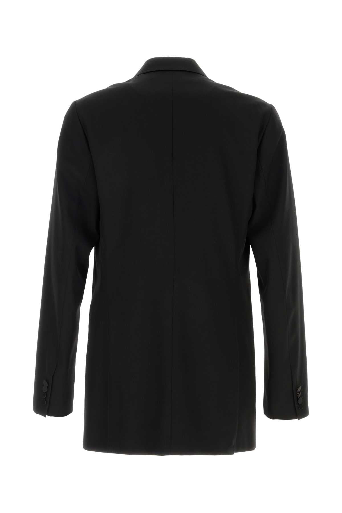 Dries Van Noten Men Black Wool Blend Bartux Blazer - 2