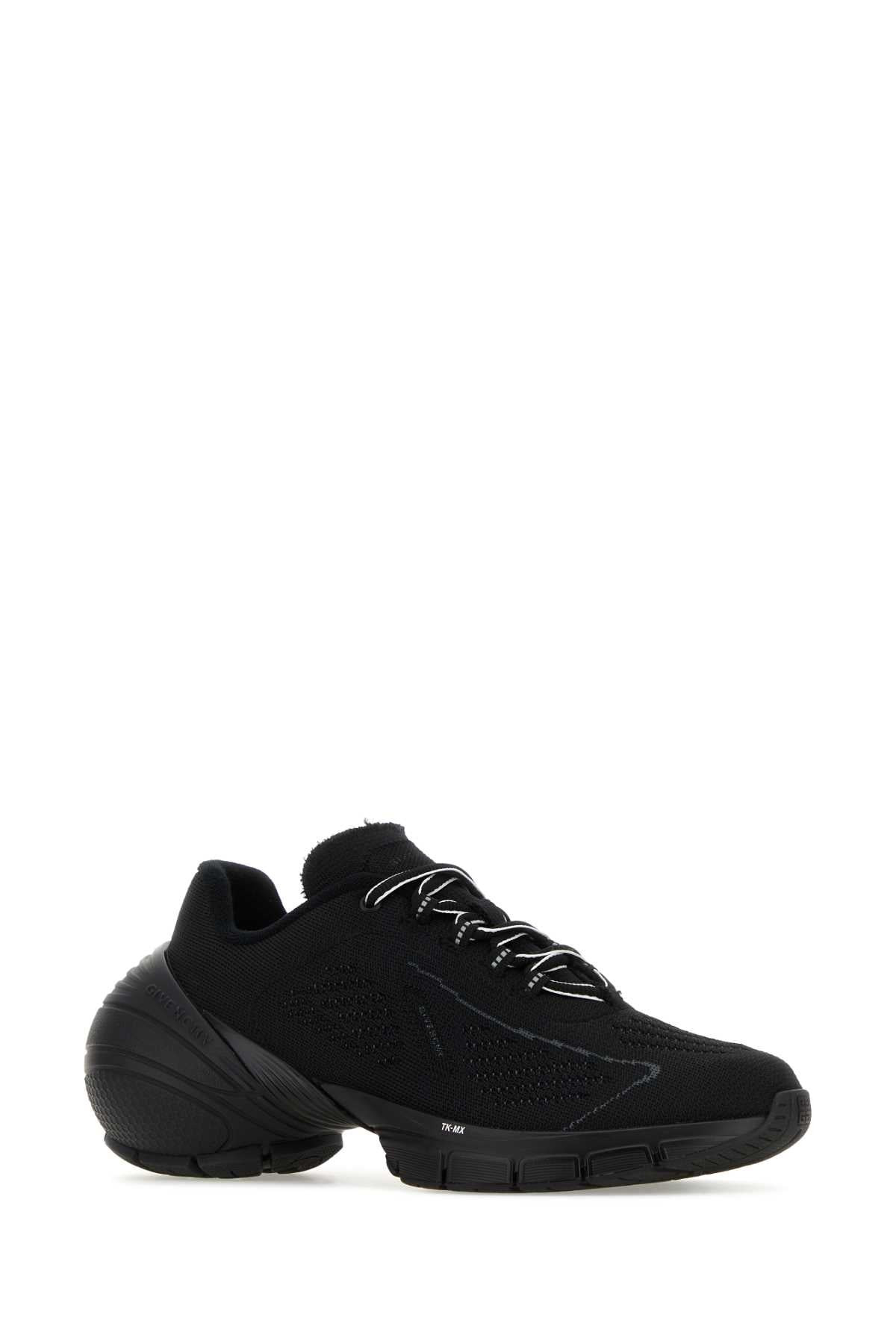 Givenchy Men Black Fabric Tk-Mx Sneakers - 2