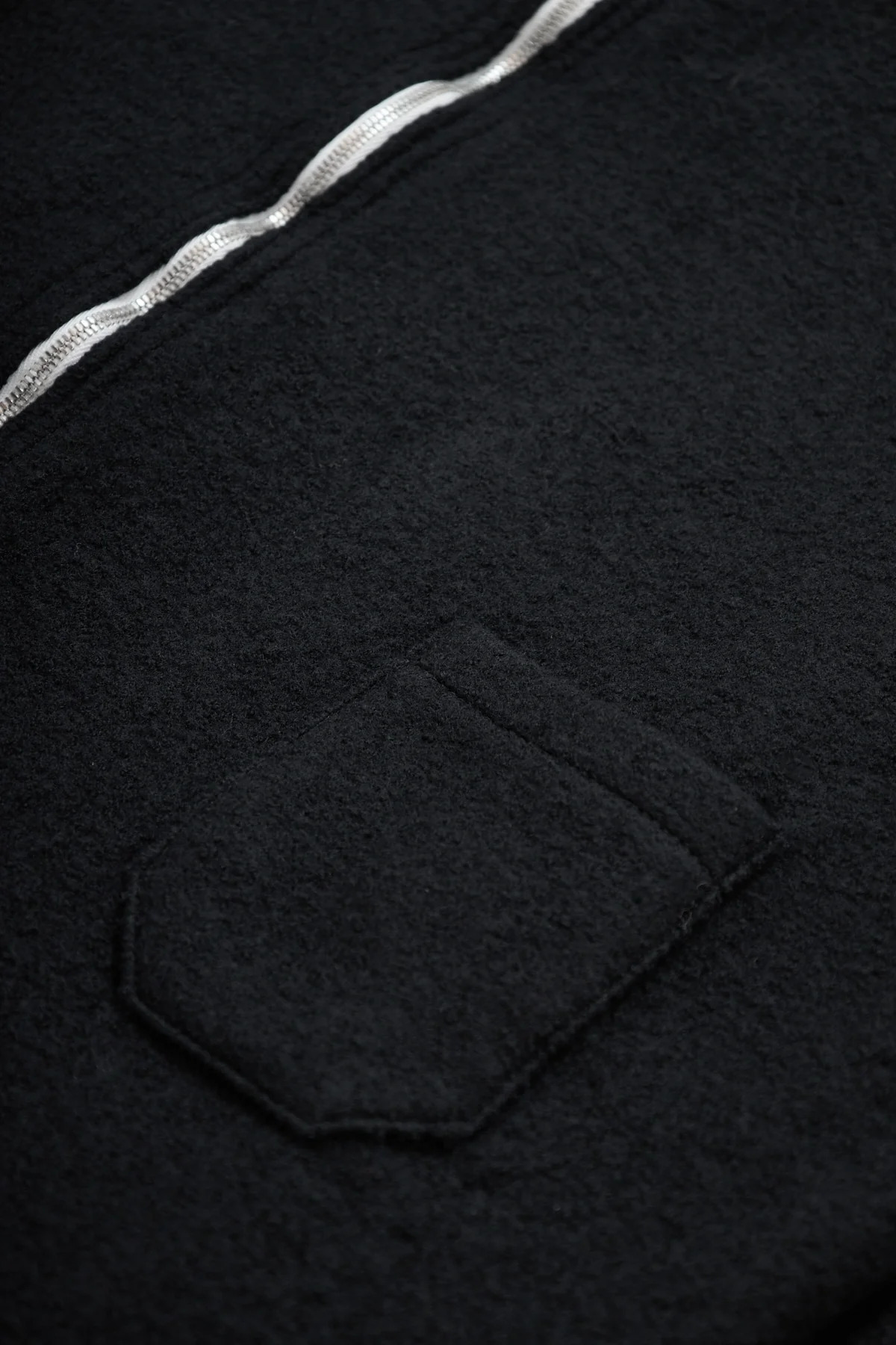 Maison Margiela Zip Up Sweater Black/Off White - 2