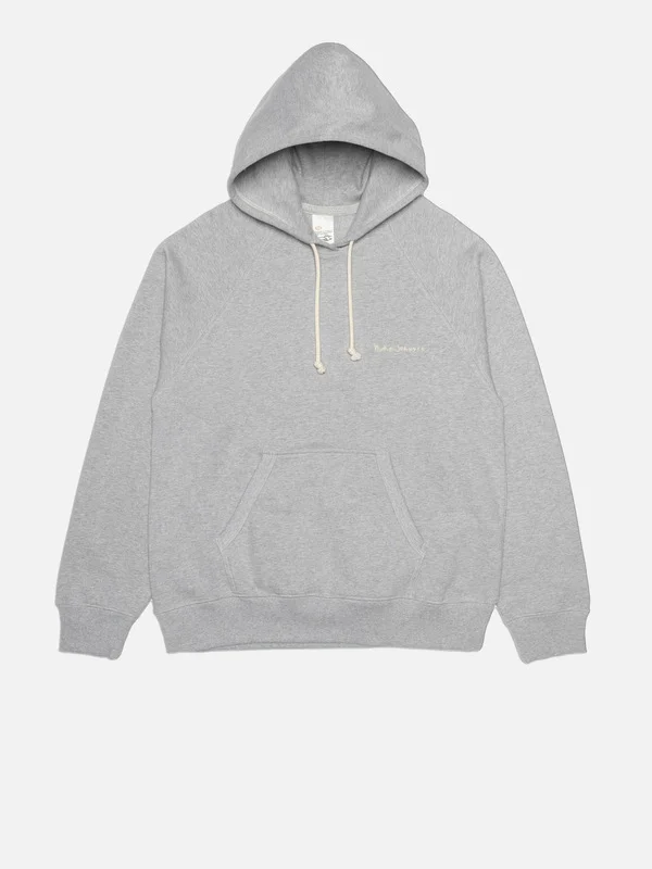 Gunde Logo Hoodie Greymelange - 1