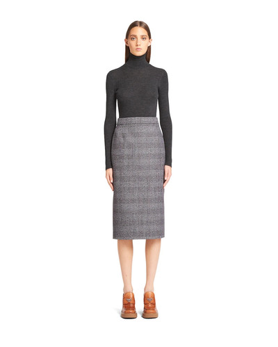 Prada Prince of Wales grisaille pencil skirt outlook