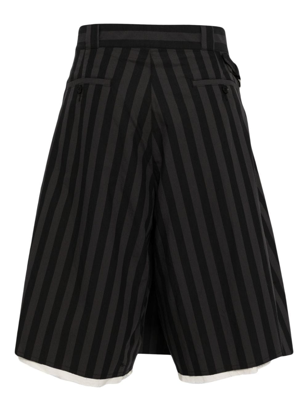 logo-appliquÃ© striped skorts - 2