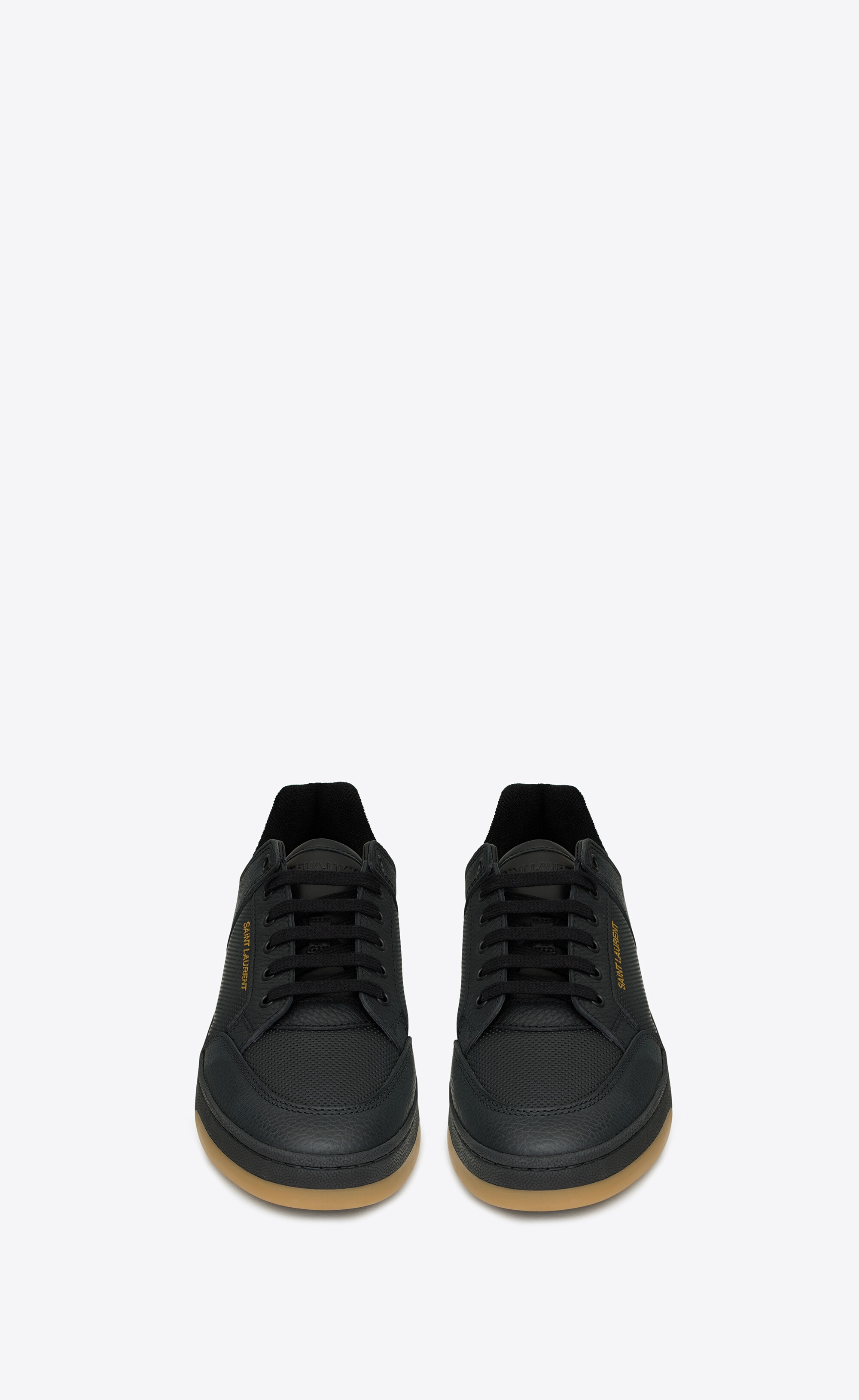 sl/61 low-top sneakers in smooth and grained leather - 2