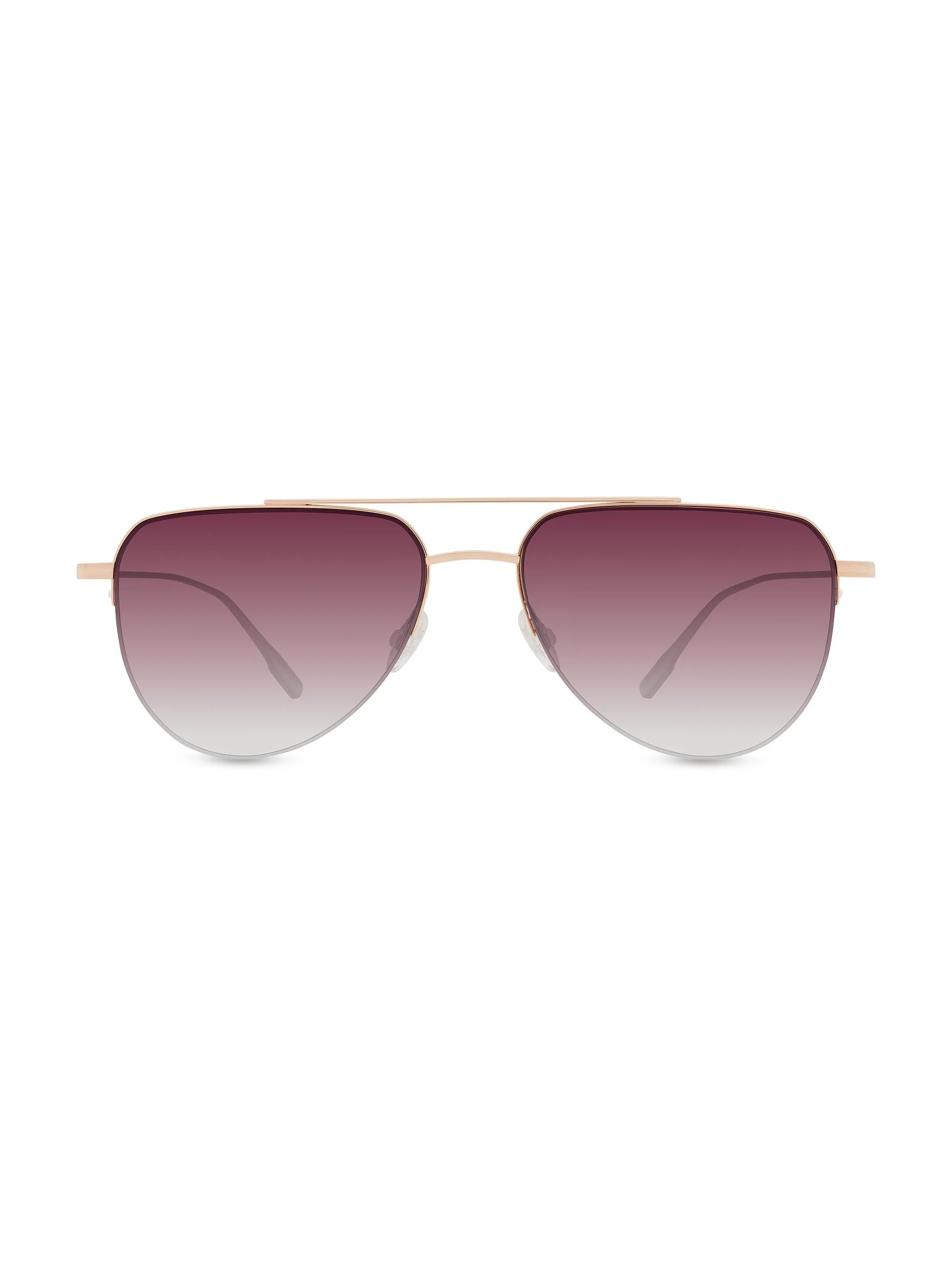 Women's McNair 55MM Aviator Sunglasses - Rose Gold Mauve Gradient - 1
