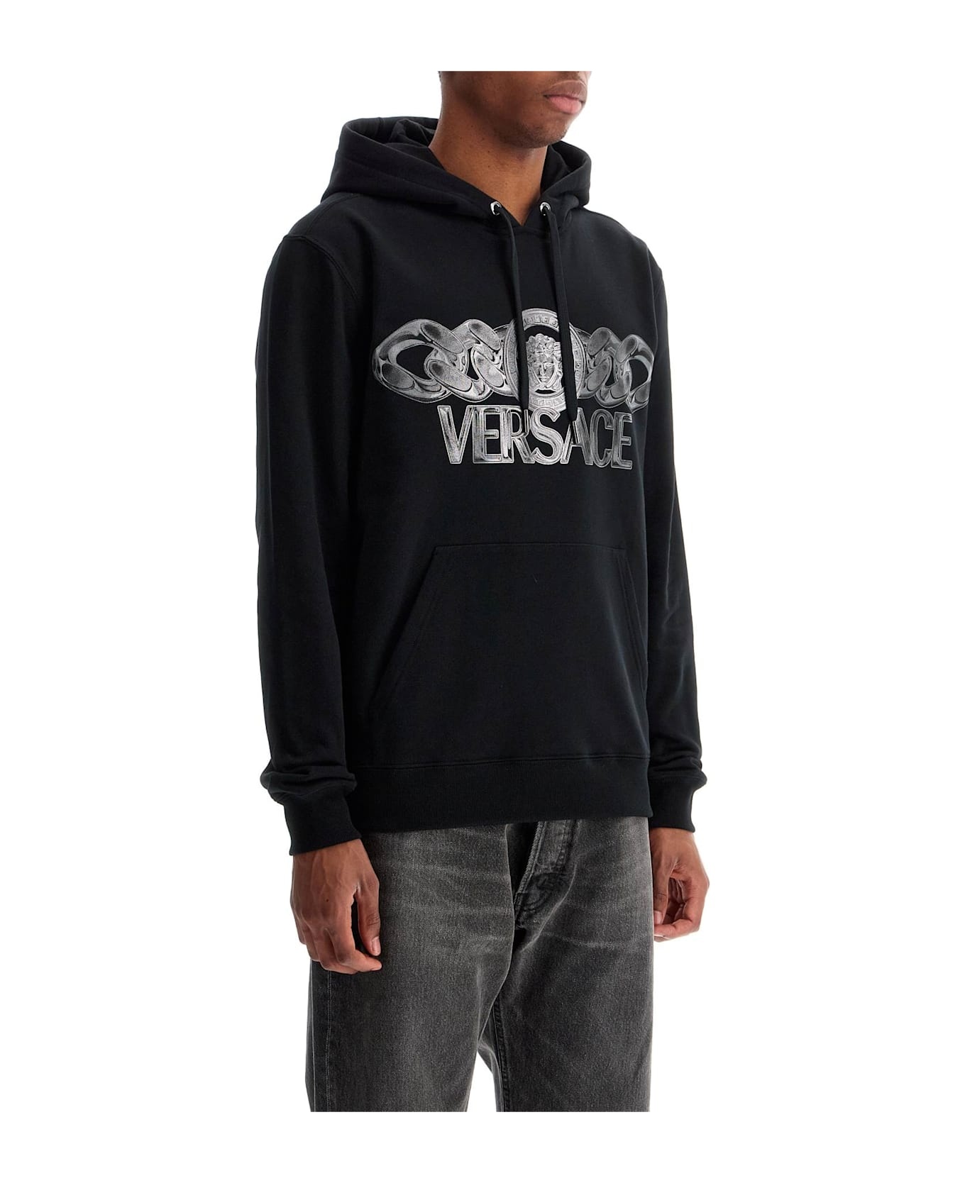 'hooded Sweatshirt With Medusa - 2