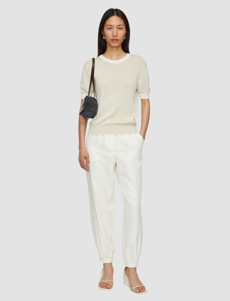JOSEPH Taio Soft Cotton Silk Trousers outlook